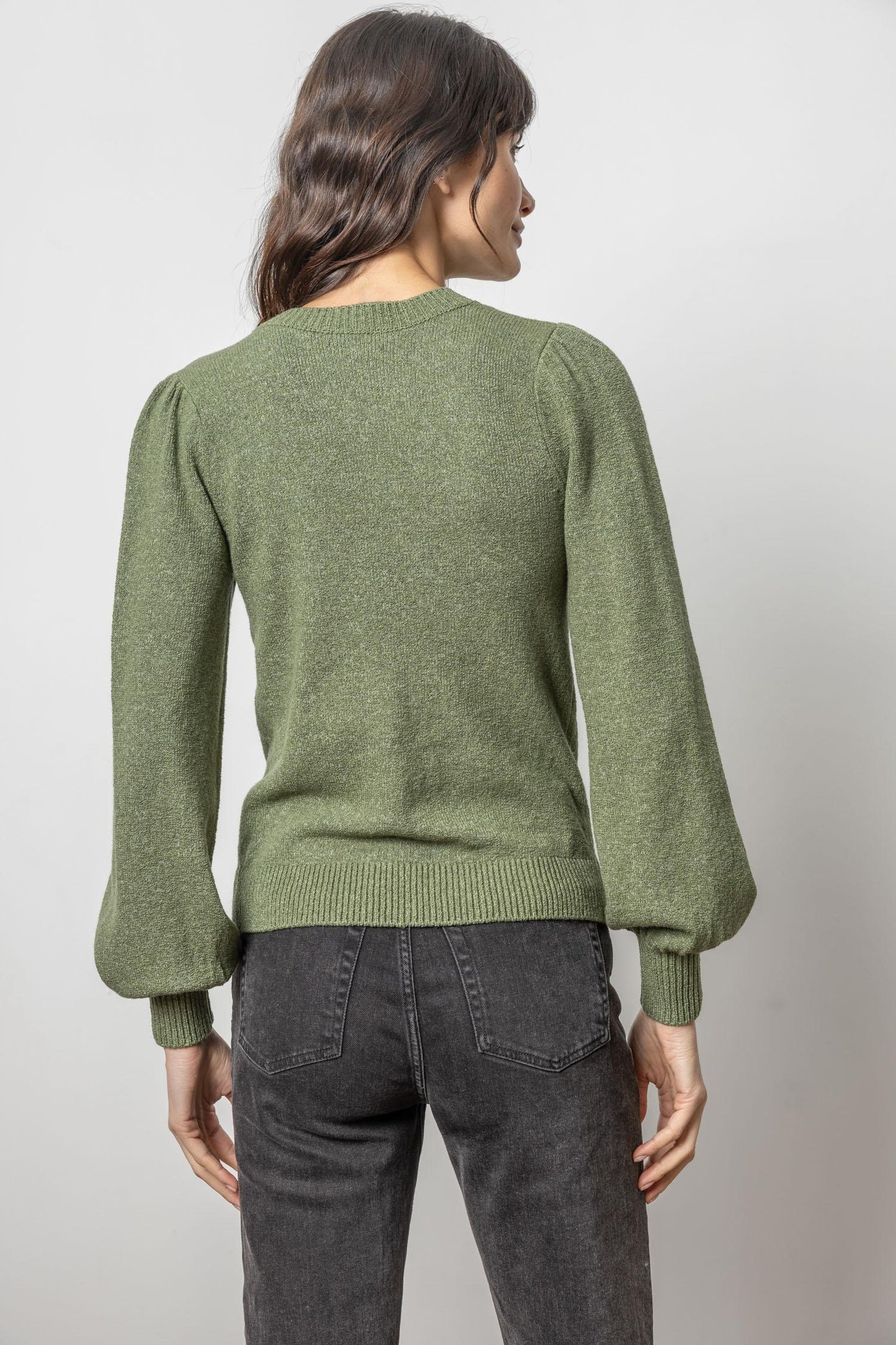 
                  
                    Lilla P | Full Sleeve V- Neck Sweater | PA2675
                  
                