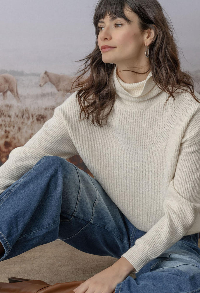 
                  
                    Lilla P | Relaxed Rib Turtleneck Sweater | PA2676
                  
                