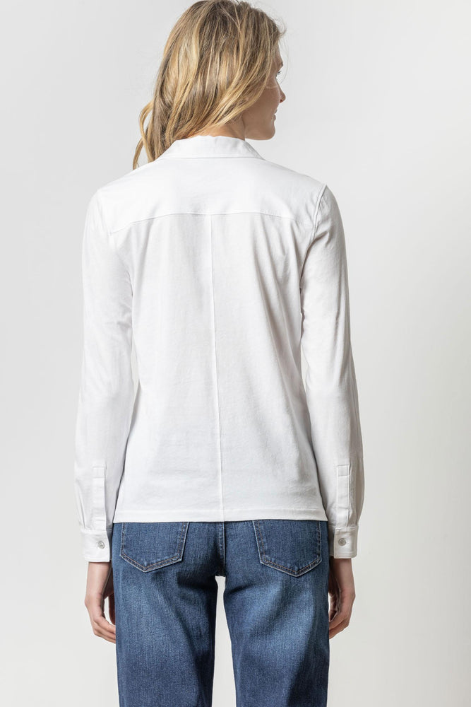 
                  
                    Lilla P | Long Sleeve Button Down Tee | PA2703
                  
                