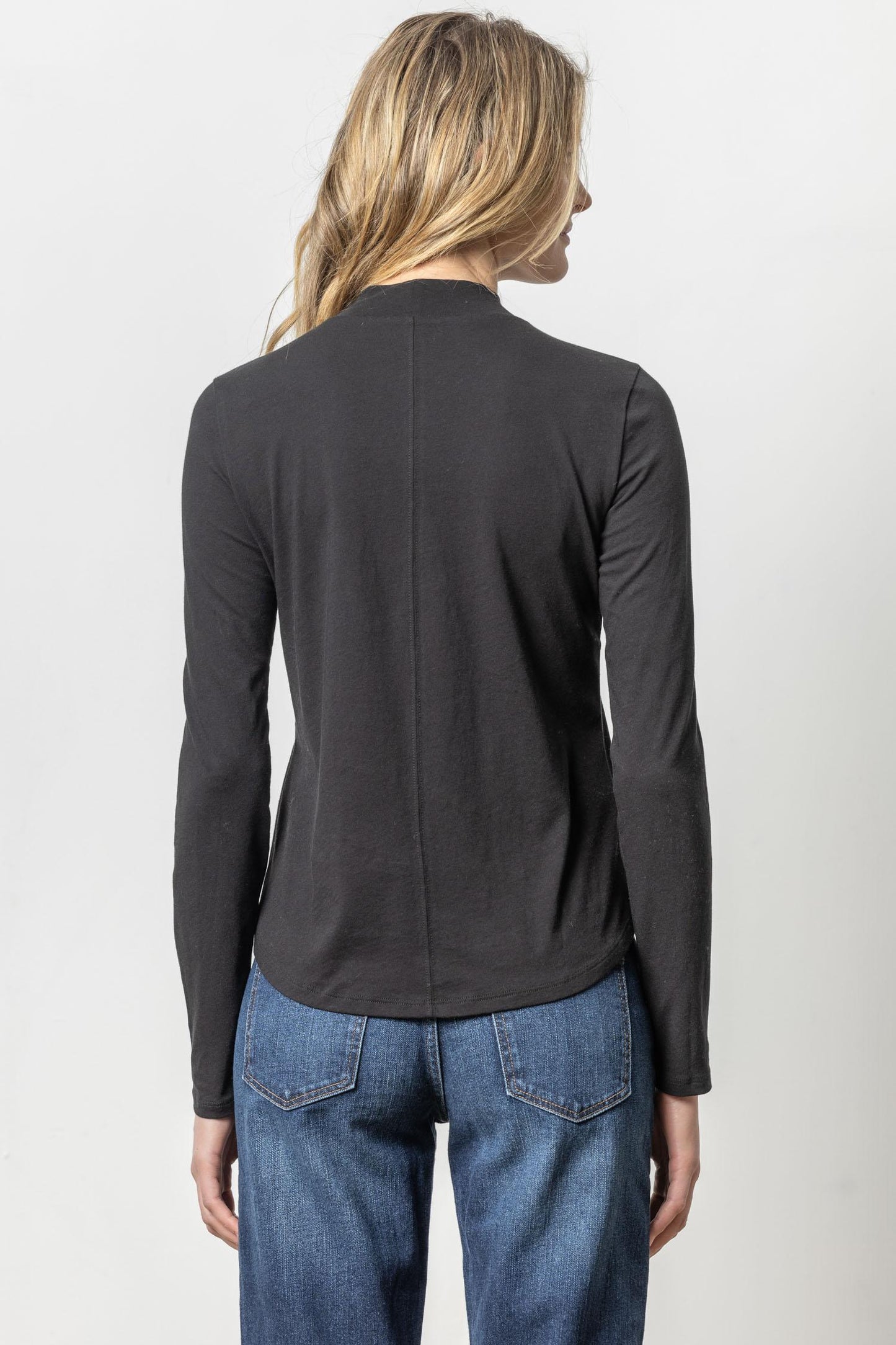 
                  
                    Lilla P | Long Sleeve Mock Neck Tee | PA 2704
                  
                