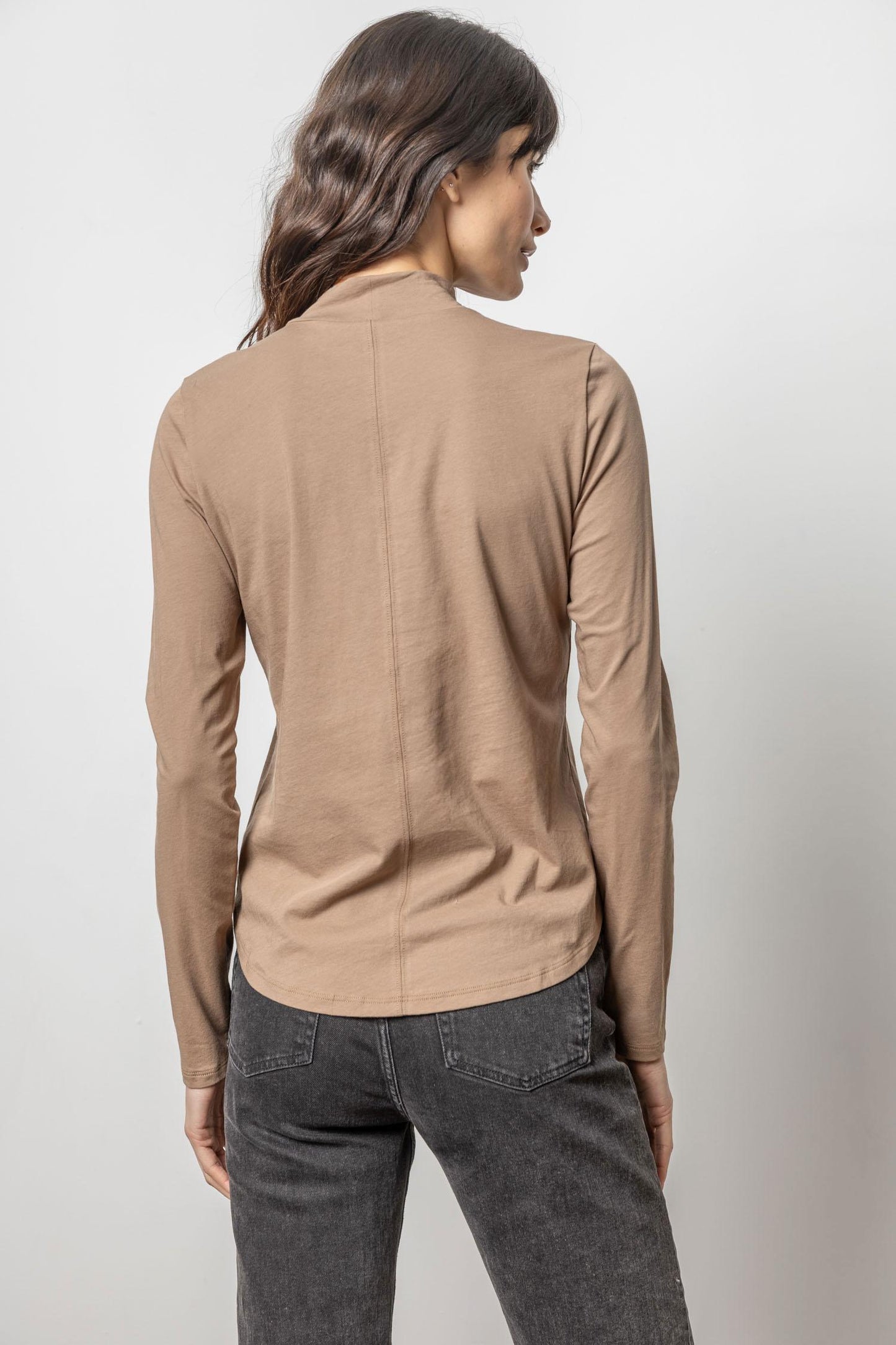 
                  
                    Lilla P | Long Sleeve Mock Neck Tee | PA 2704
                  
                