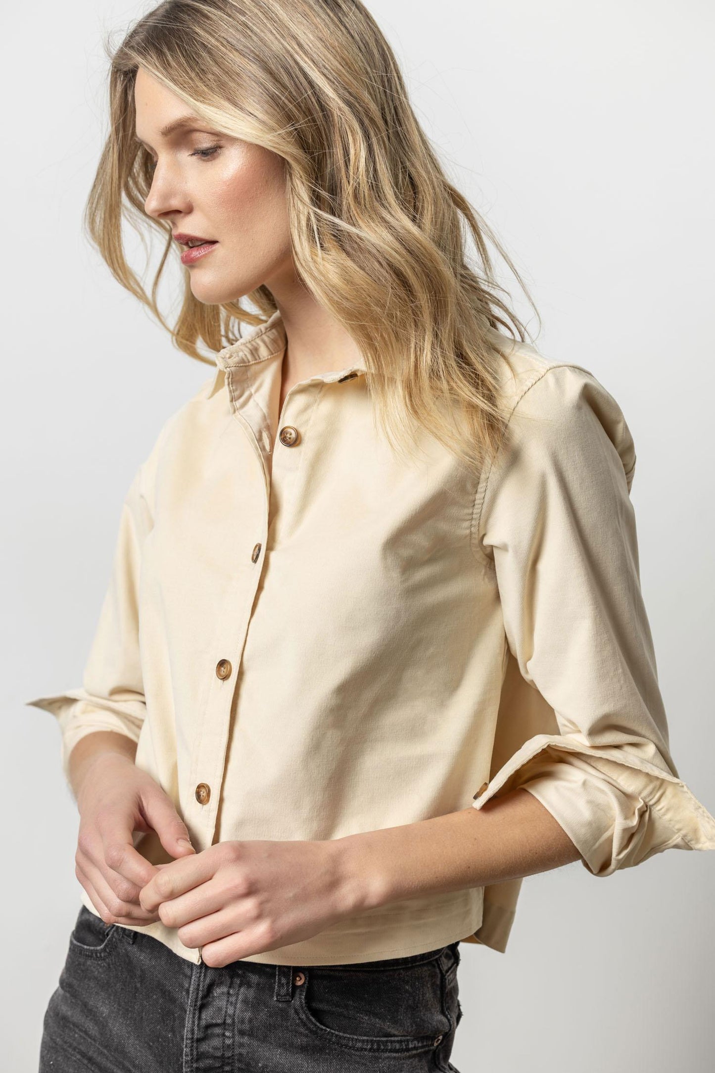 
                  
                    Lilla P | Corduroy Button Down Jacket | PA2812
                  
                