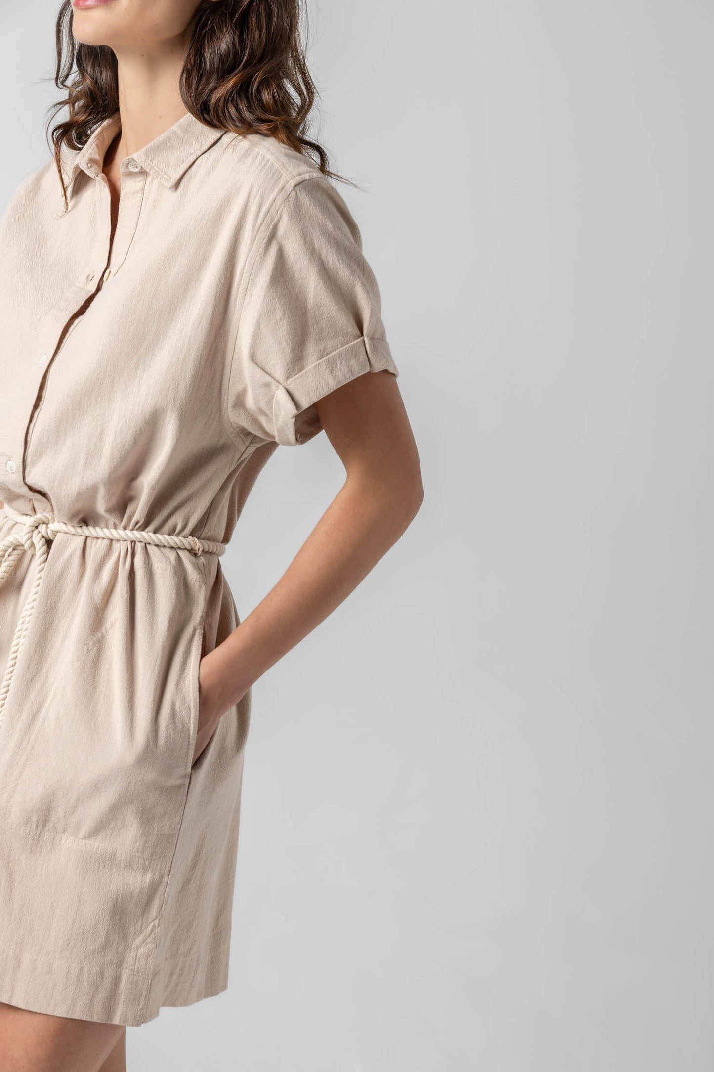 
                  
                    Lilla P | Half Placket Shirt Dress | 2980
                  
                