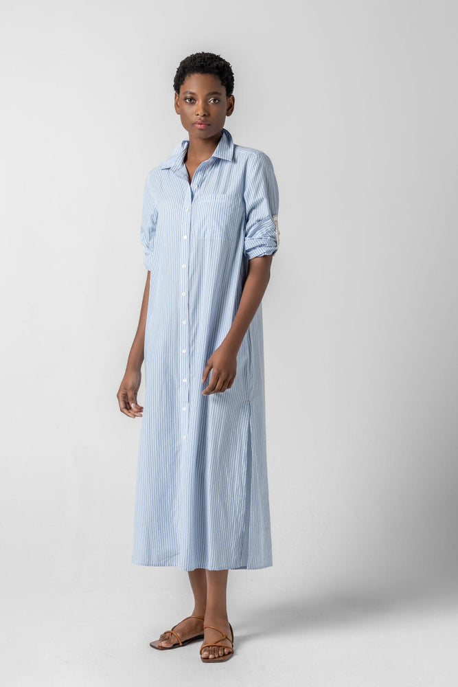 
                  
                    Lilla P | Striped Maxi Shirt Dress | 2994
                  
                