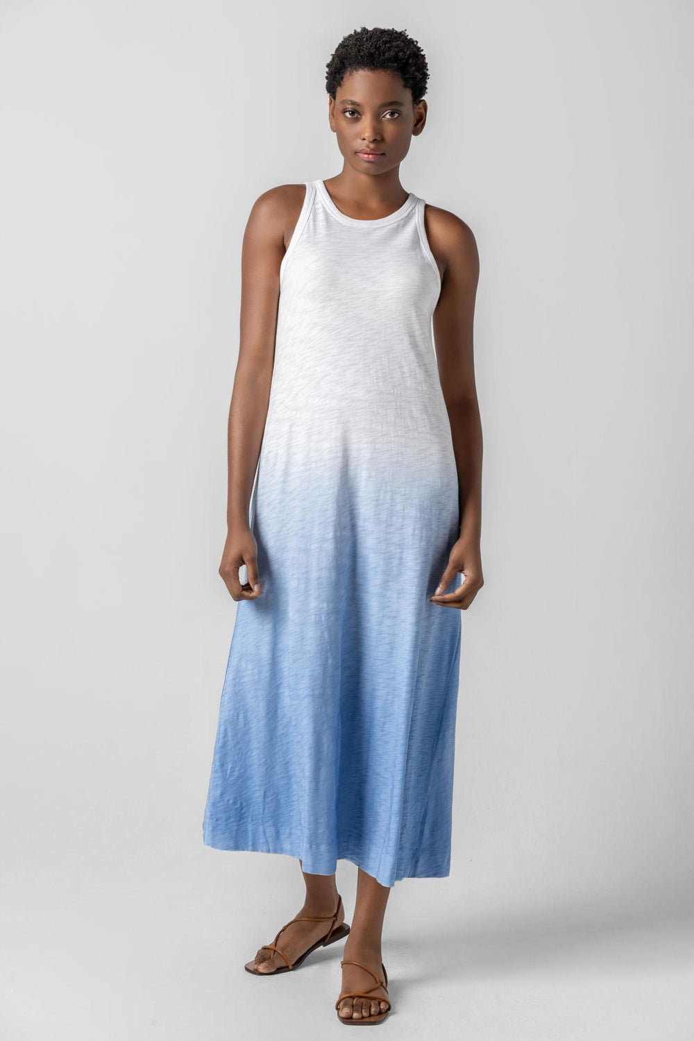 Lilla P | Ombre Jewel Neck Dress | 3001