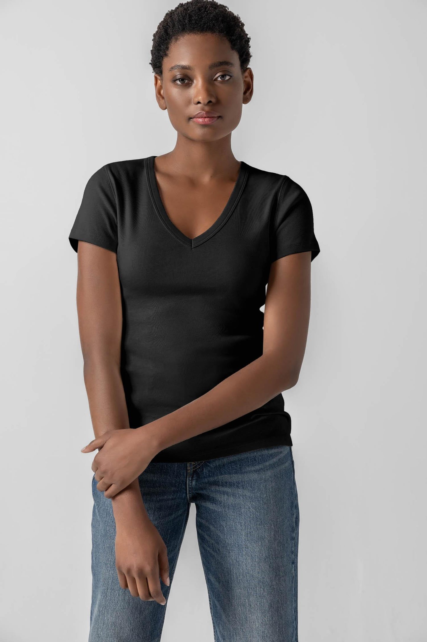 
                  
                    Lilla P | S/S V Neck | 3028
                  
                