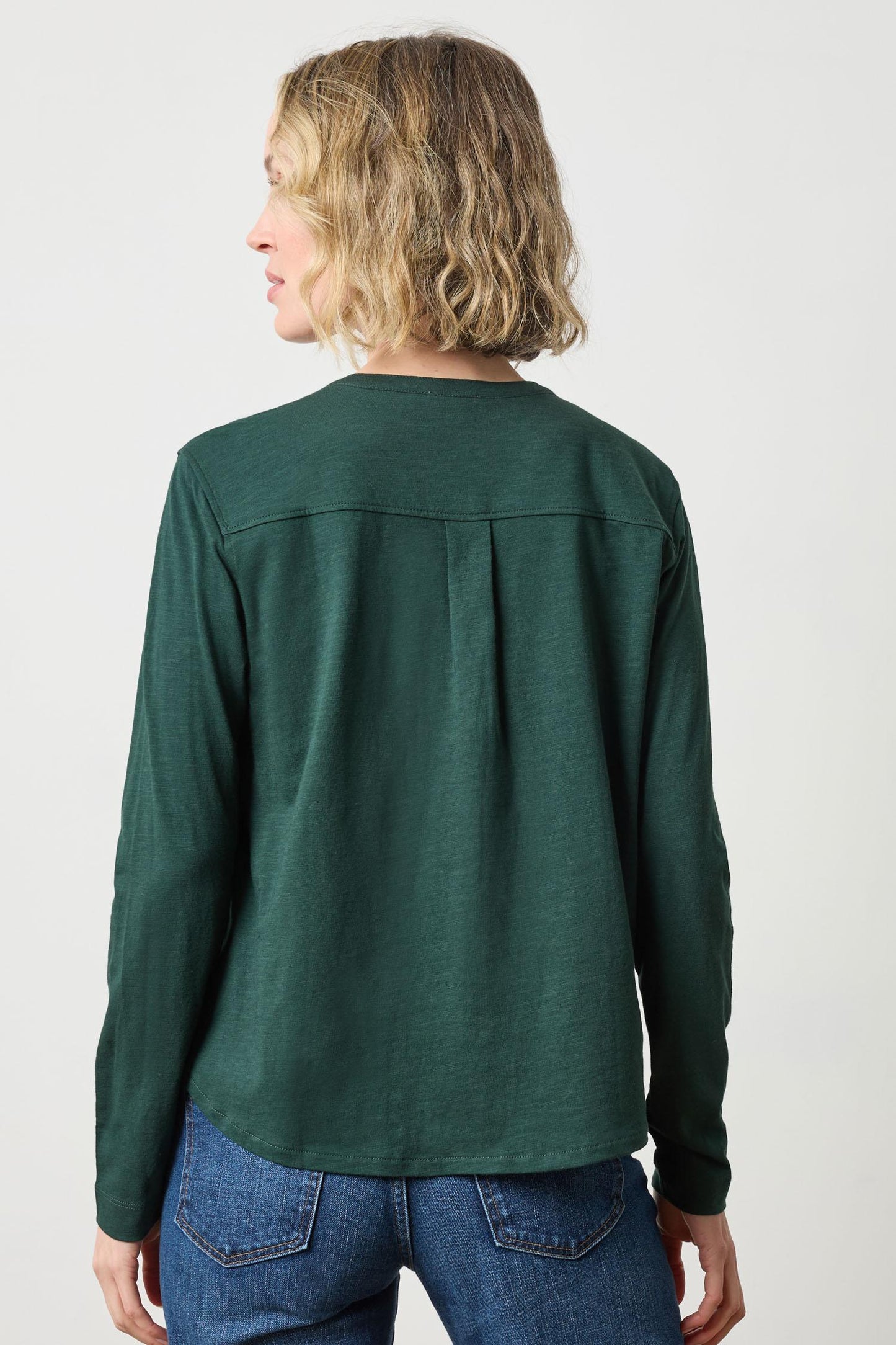 
                  
                    Lilla P | Mandarin Collar Button Down top 3053
                  
                