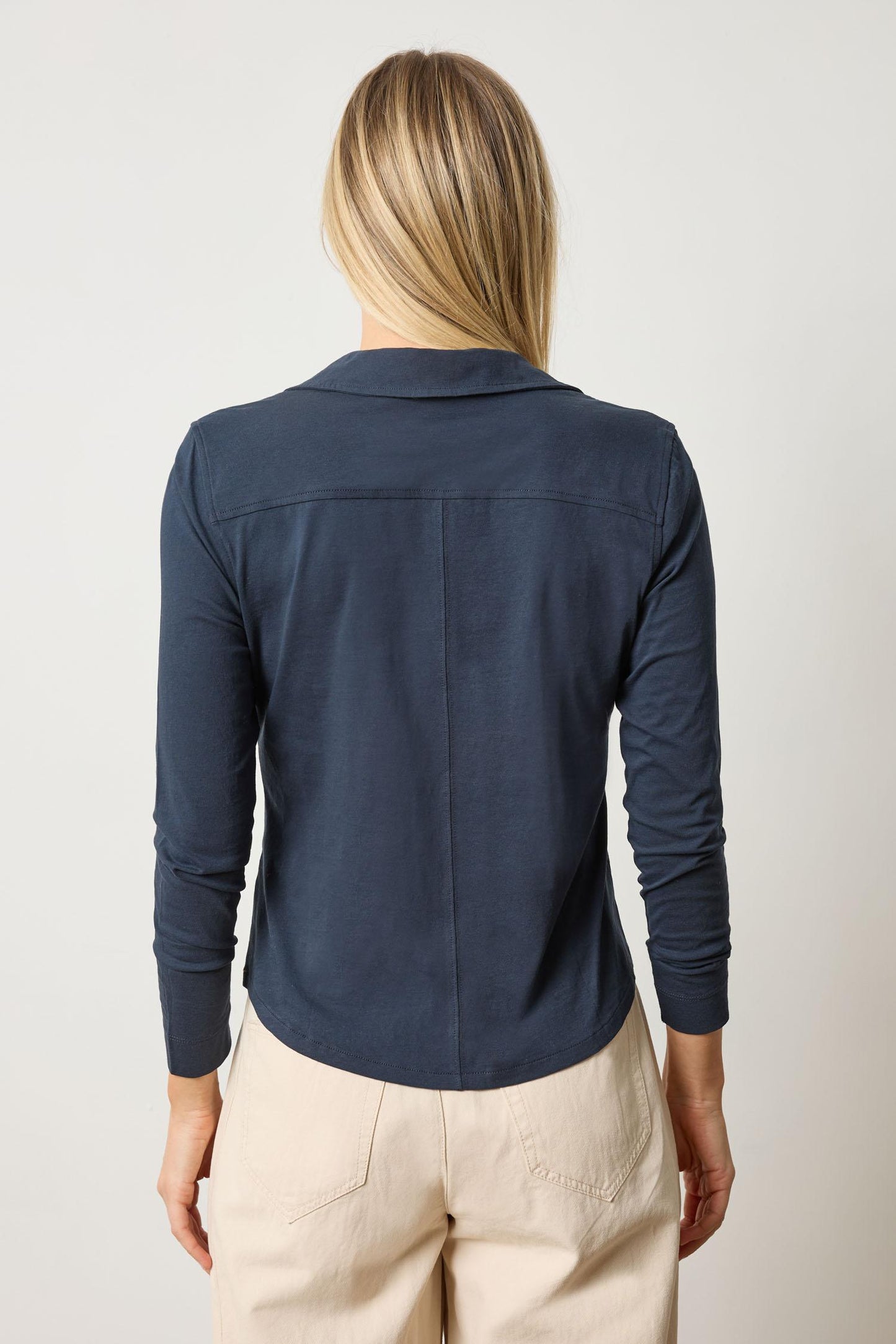 
                  
                    Lilla P | Split Collar Button Down | 3057
                  
                
