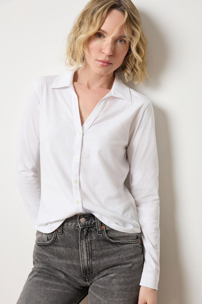 
                  
                    Lilla P | Split Collar Button Down | 3057
                  
                