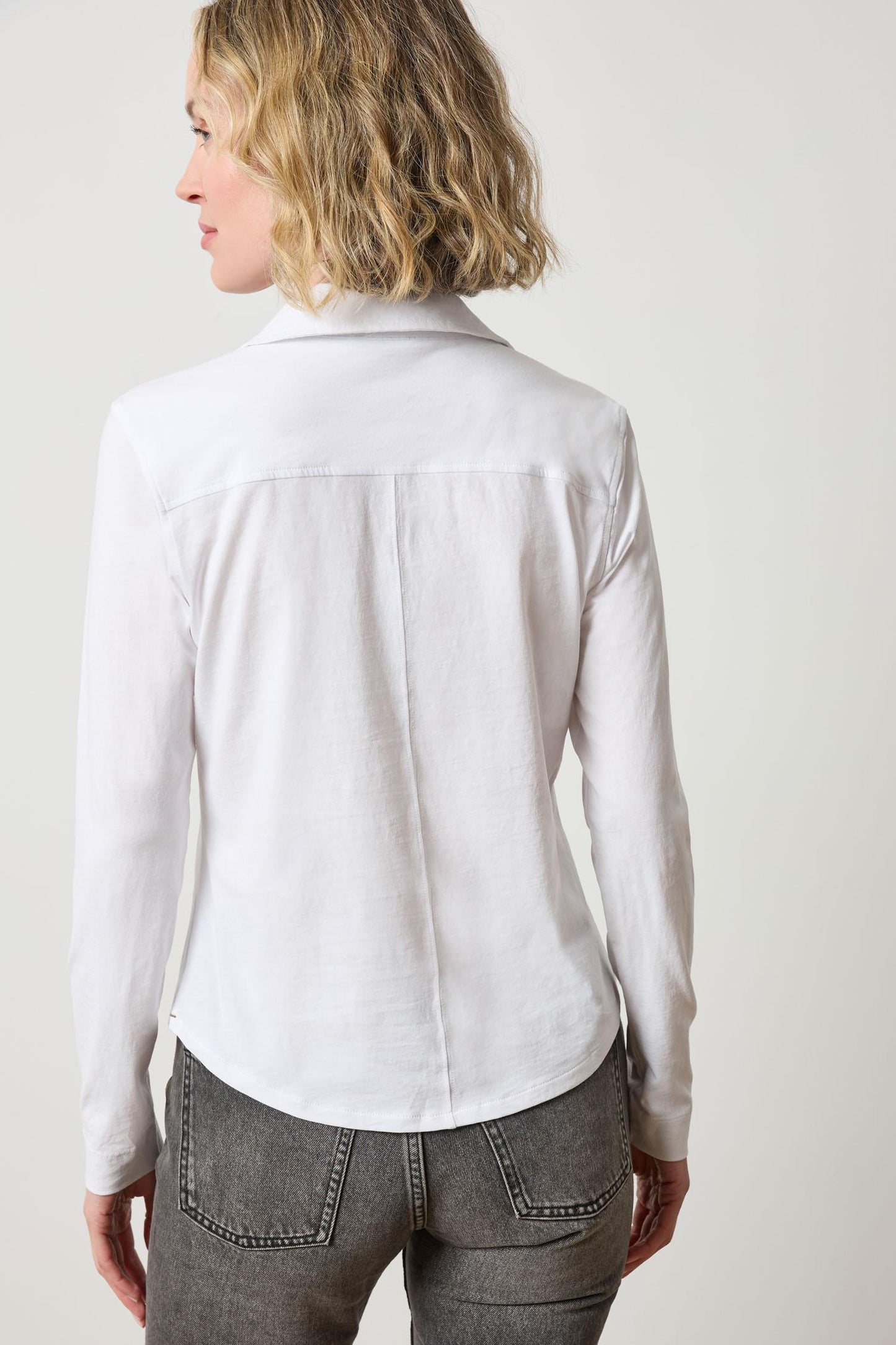 
                  
                    Lilla P | Split Collar Button Down | 3057
                  
                