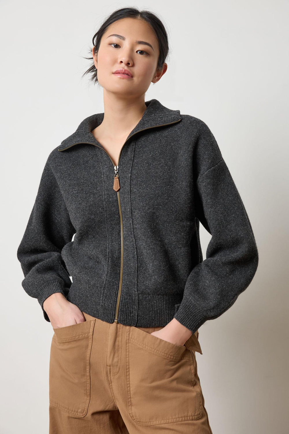 Lilla P | Zip Front Bomber | 3079