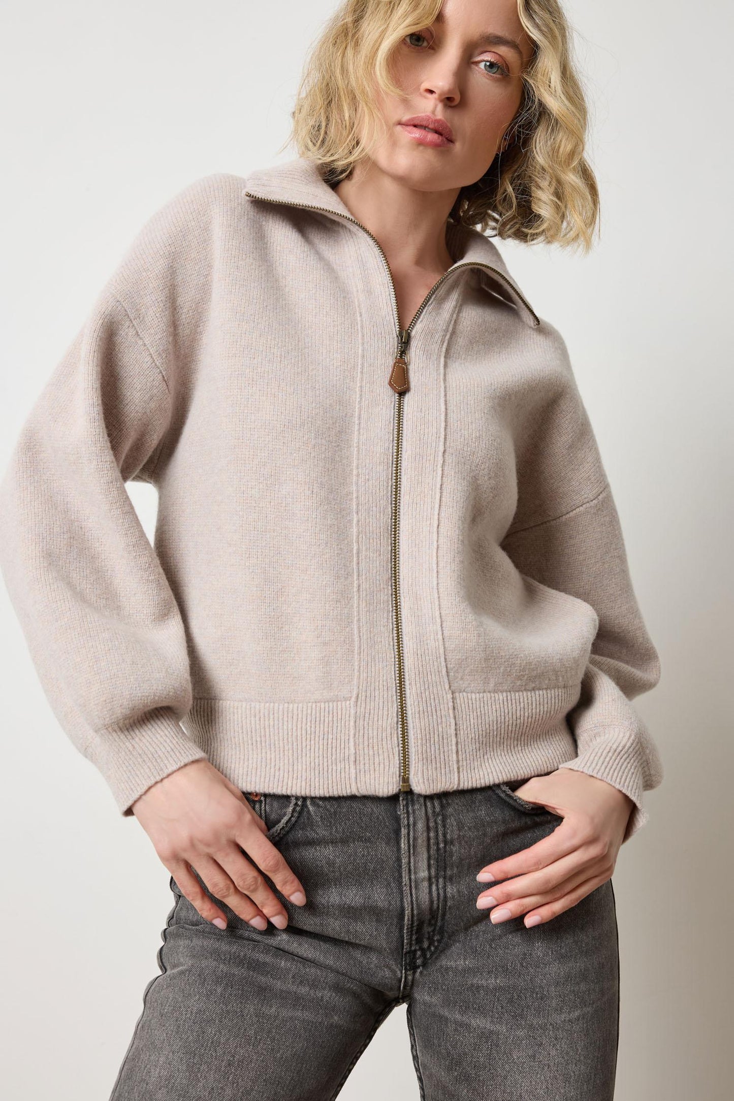 
                  
                    Lilla P | Zip Front Bomber | 3079
                  
                