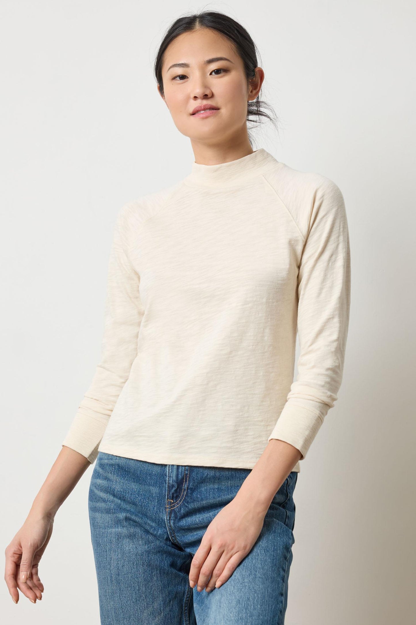 
                  
                    Lilla P | 3/4 Sleeve Mock Neck | 3128
                  
                