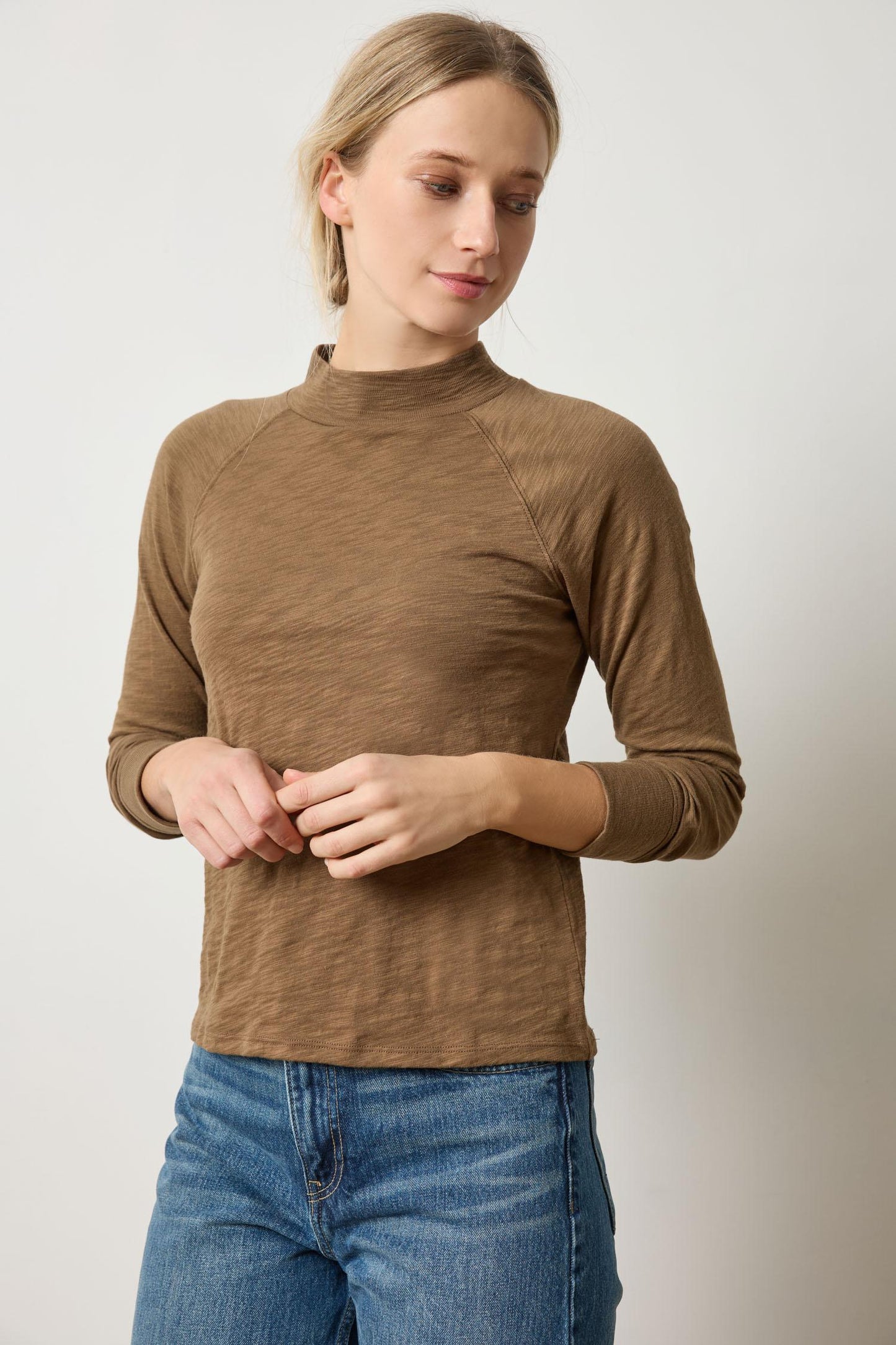
                  
                    Lilla P | 3/4 Sleeve Mock Neck | 3128
                  
                