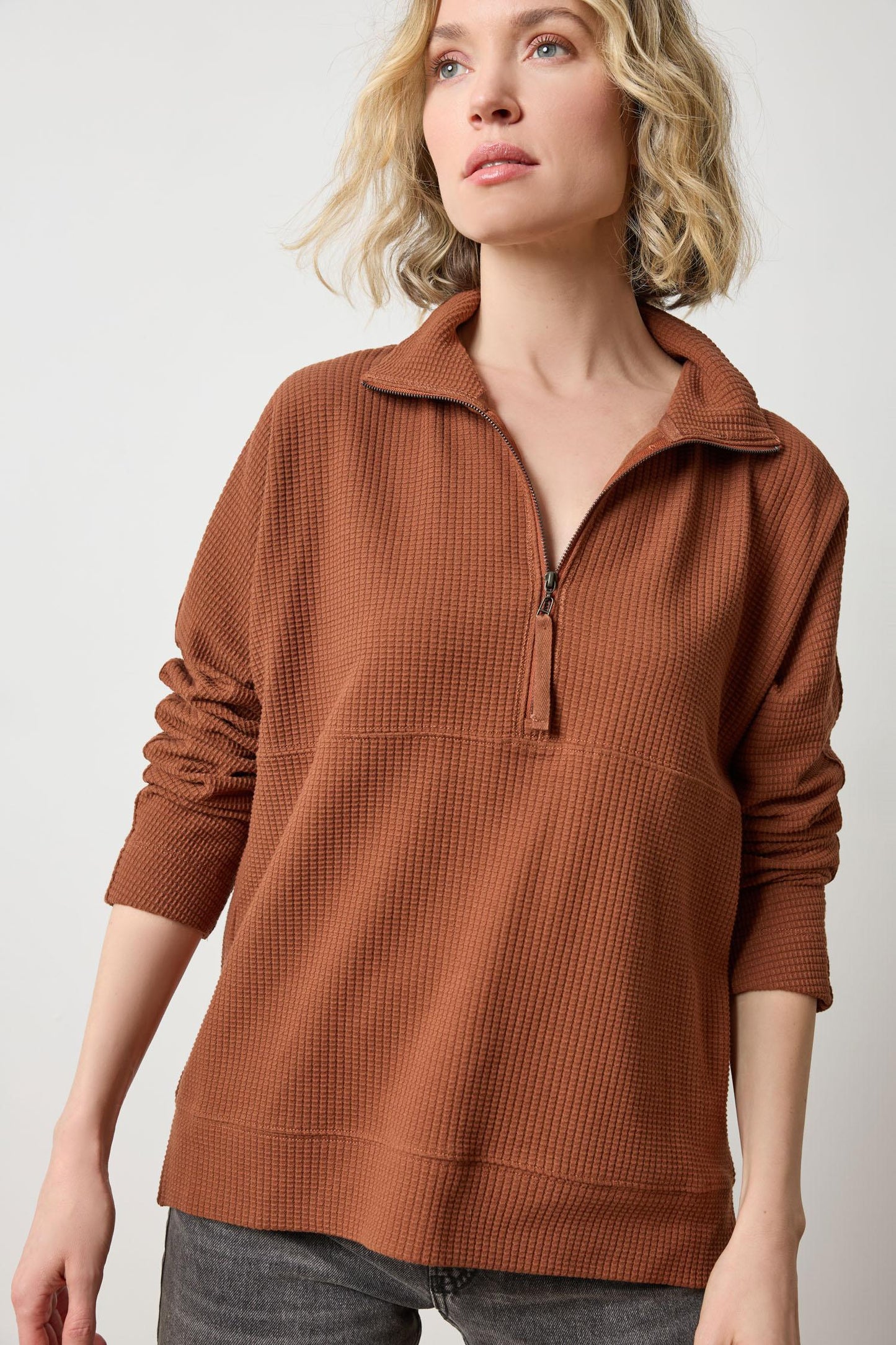 
                  
                    Lilla P | Dolman Oversize 1/2 Zip top 3140
                  
                
