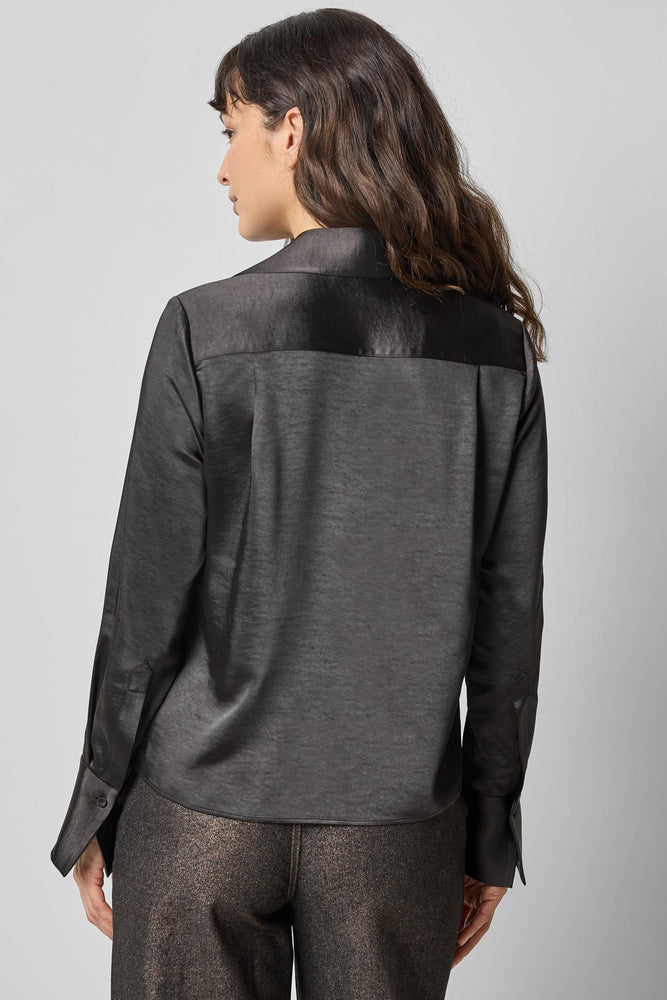 
                  
                    Lilla P | Satin Button Down | 3147 | Black
                  
                