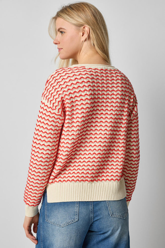 
                  
                    Lilla P |  L/S Zig Zag Sweater| 3217 | Magnolia
                  
                