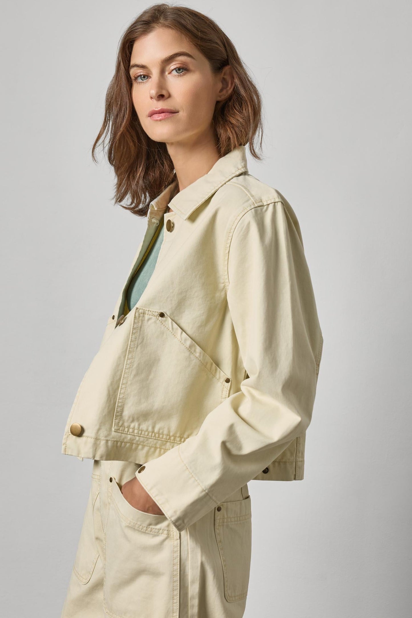 
                  
                    Lilla P | Twill Utility Jacket | Parchment | 3307
                  
                