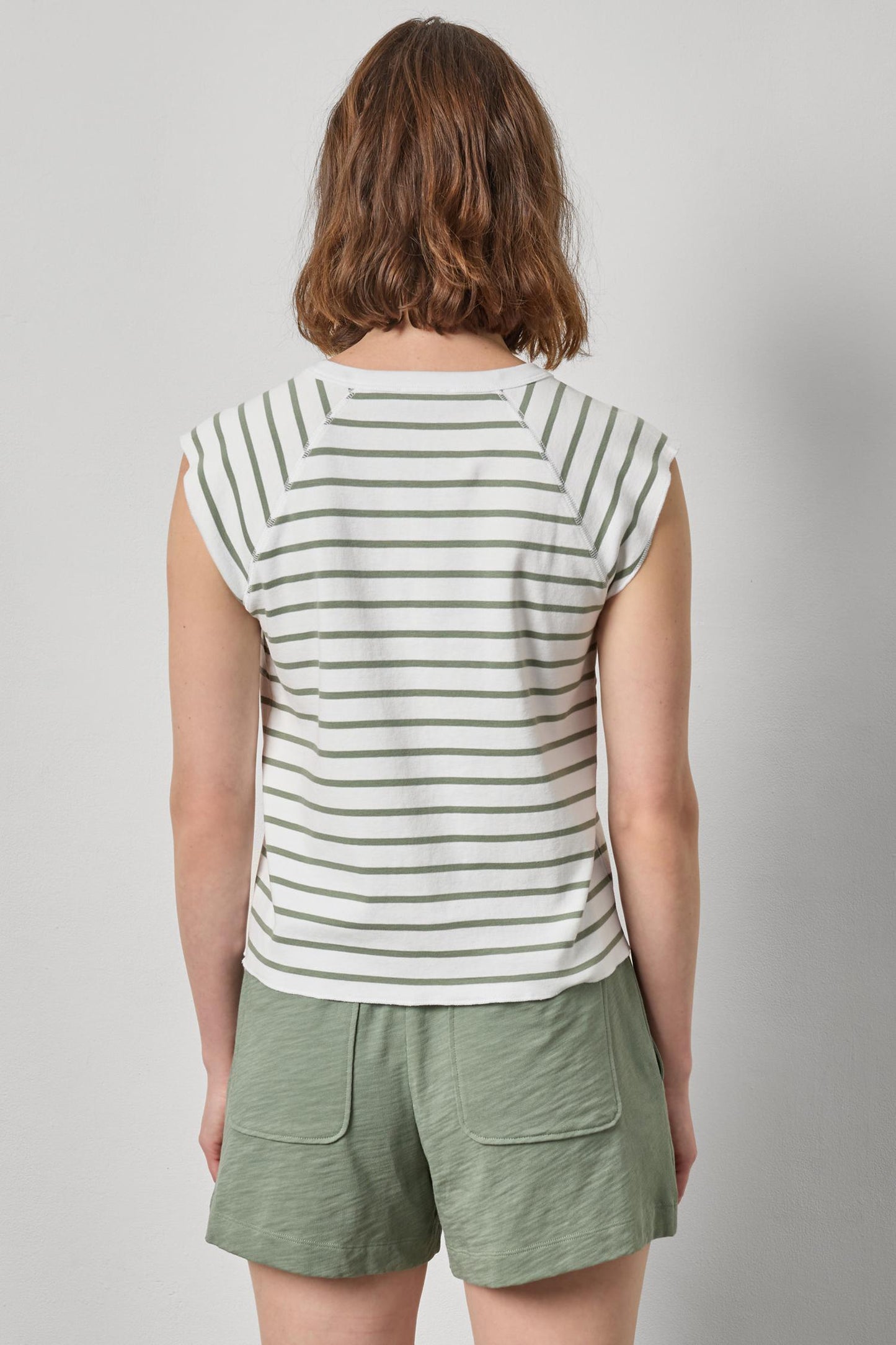 
                  
                    Lilla P | Rib Stripe SS scoop | Sage| 3326
                  
                
