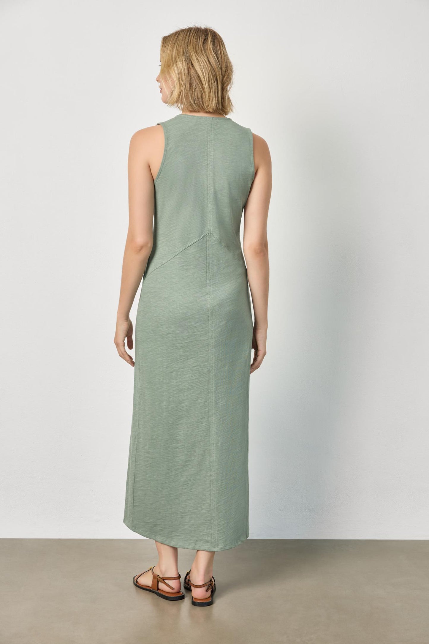 
                  
                    Lilla P | V Neck Seamed Maxi Dress | 3331
                  
                