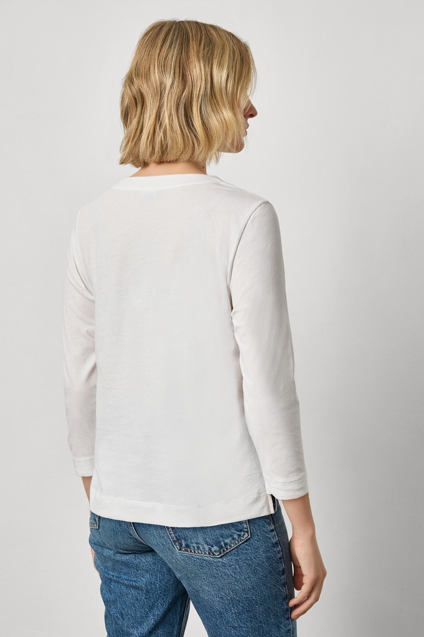 
                  
                    Lilla P | Side Slit Split Neck Top| 3339
                  
                