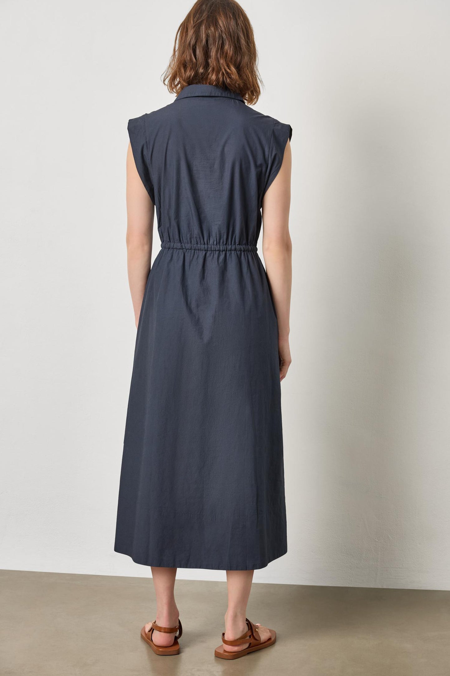 
                  
                    Lilla P | Gusset Sleeve Maxi Dress | Navy
                  
                