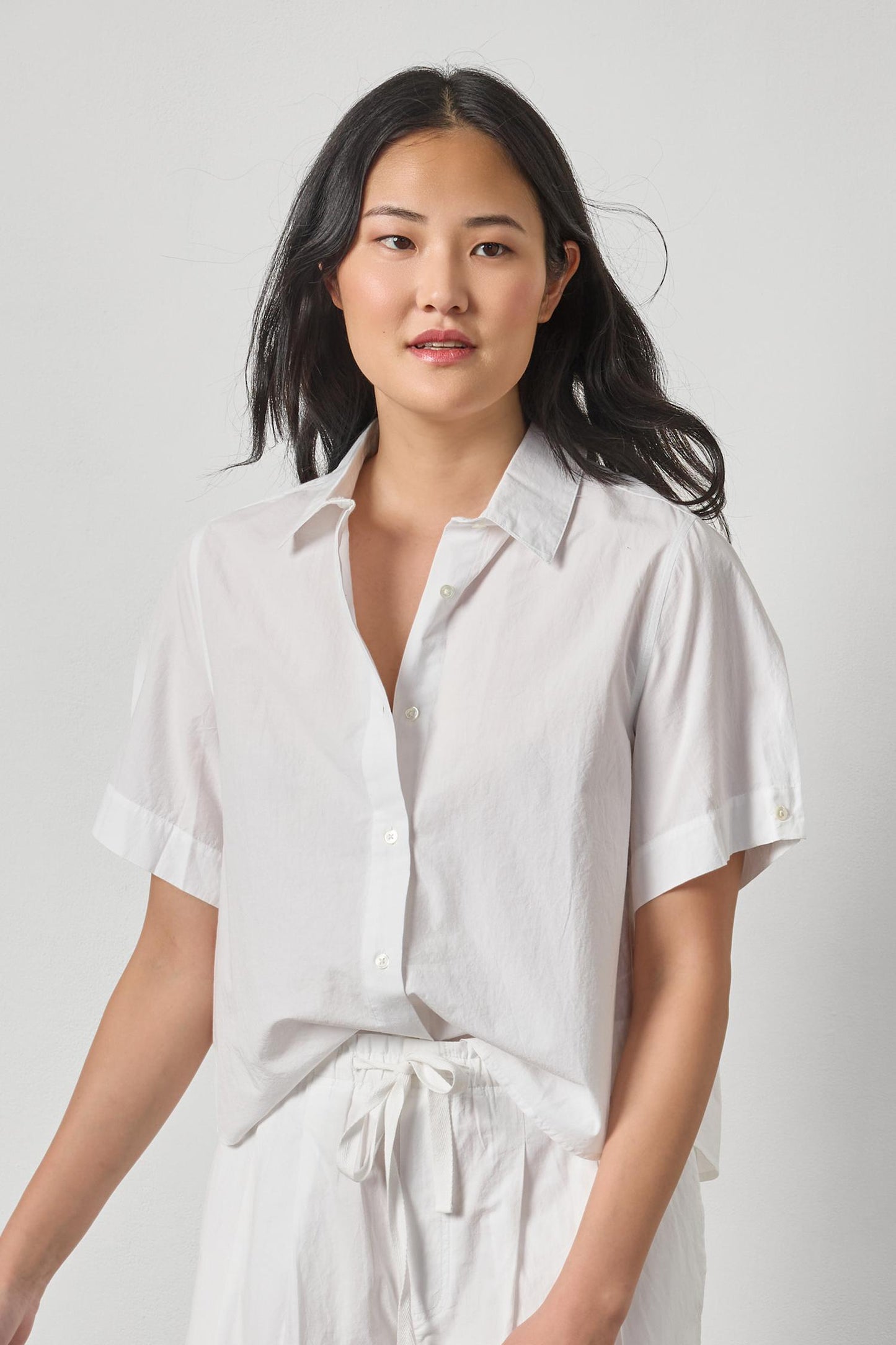 
                  
                    Lilla P | Folded Sleeve Button Down | 3363
                  
                