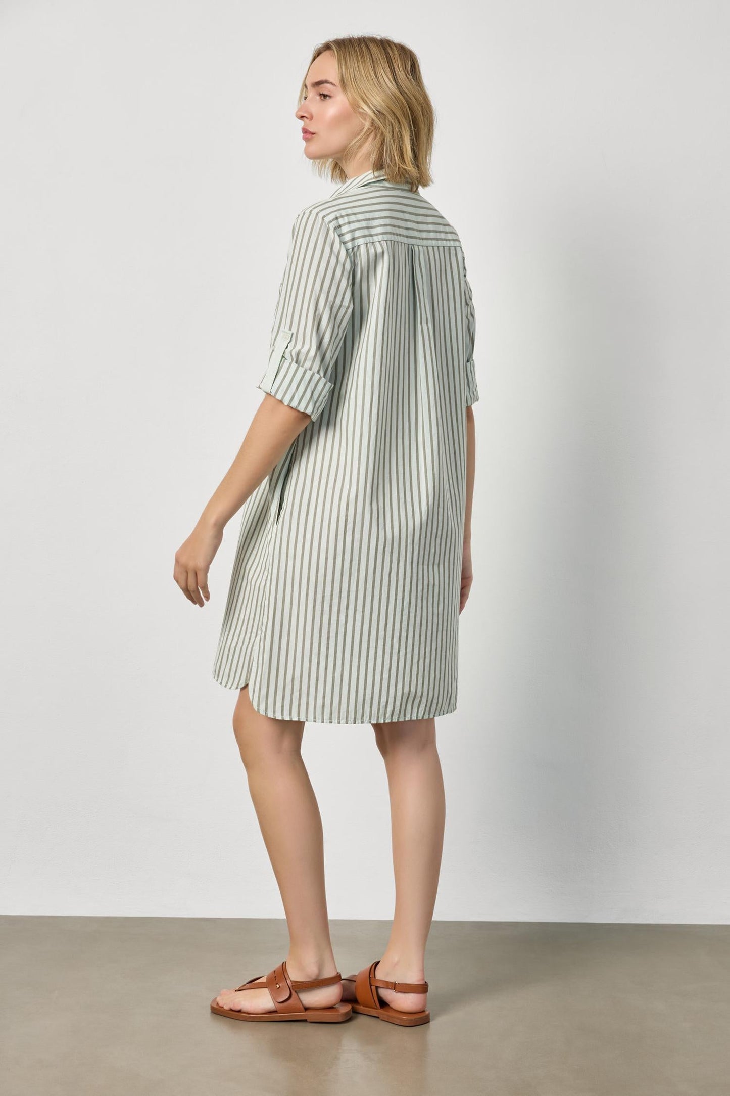 
                  
                    Lilla P | Striped Shirt Dress | Pool
                  
                