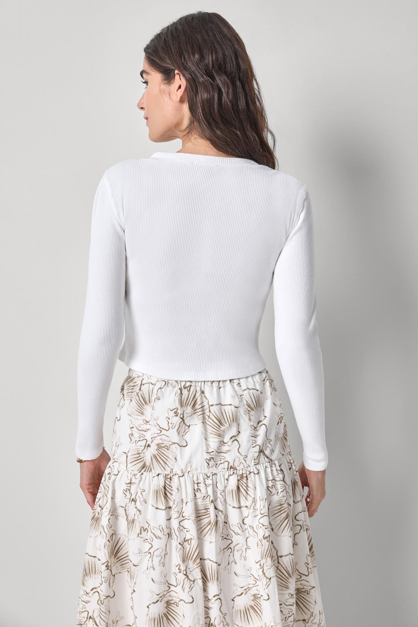 
                  
                    Lilla P | Mixed Media Cardigan | White |3407
                  
                