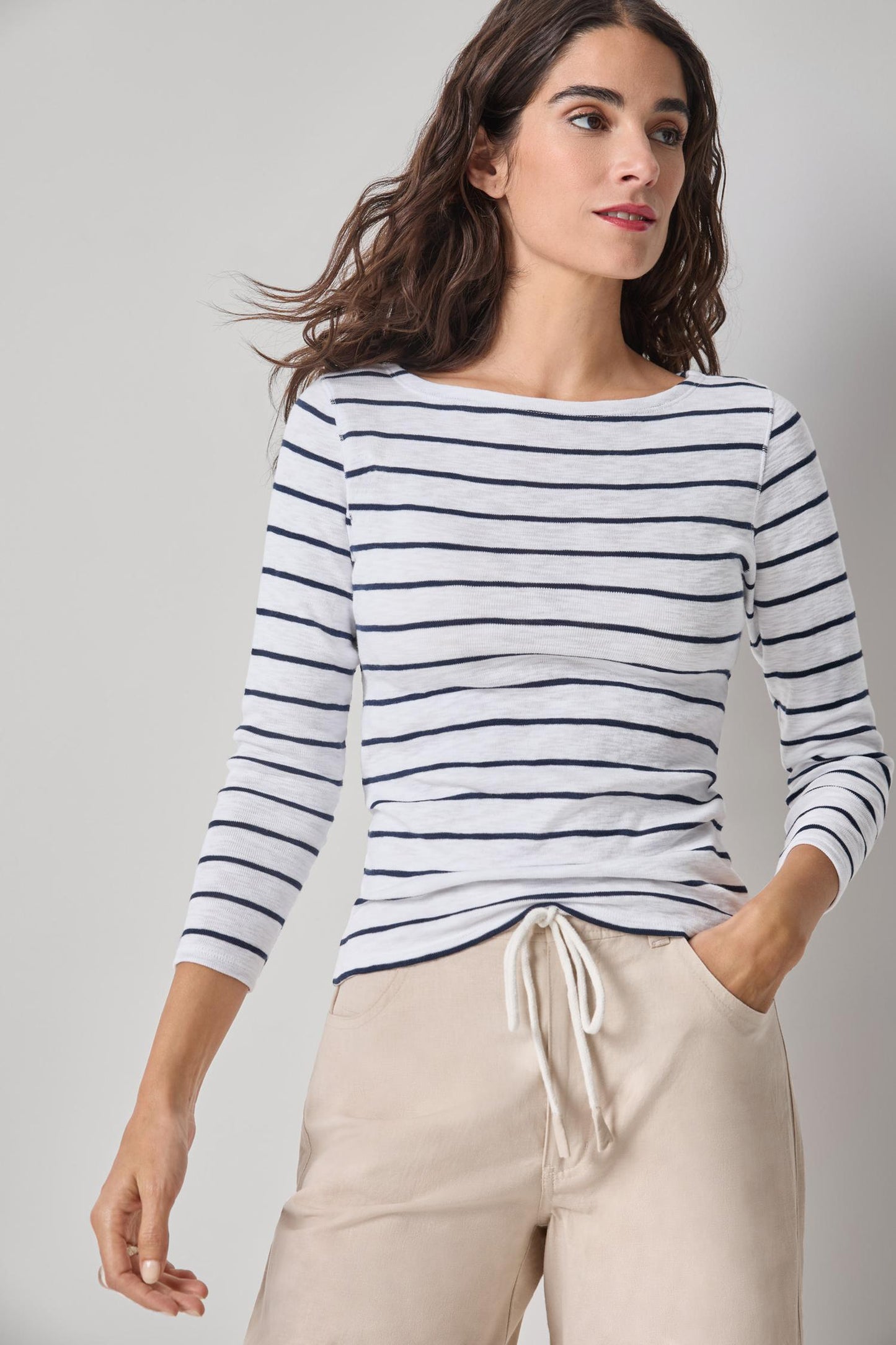 
                  
                    Lilla P | Striped Boatneck top  | 3413
                  
                