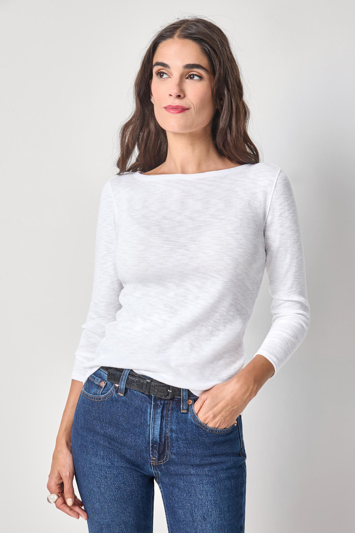 
                  
                    Lilla P | Striped Boatneck top  | 3413
                  
                