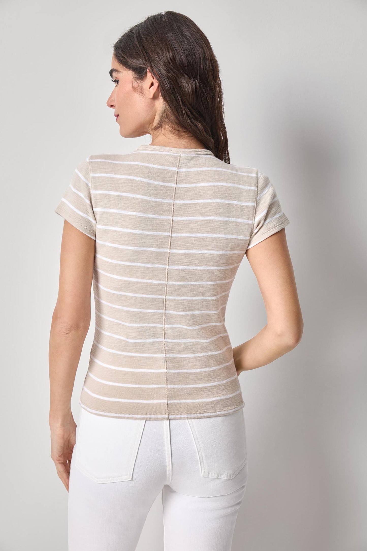 
                  
                    Lilla P | Striped Short Sleeve Top | 3415
                  
                
