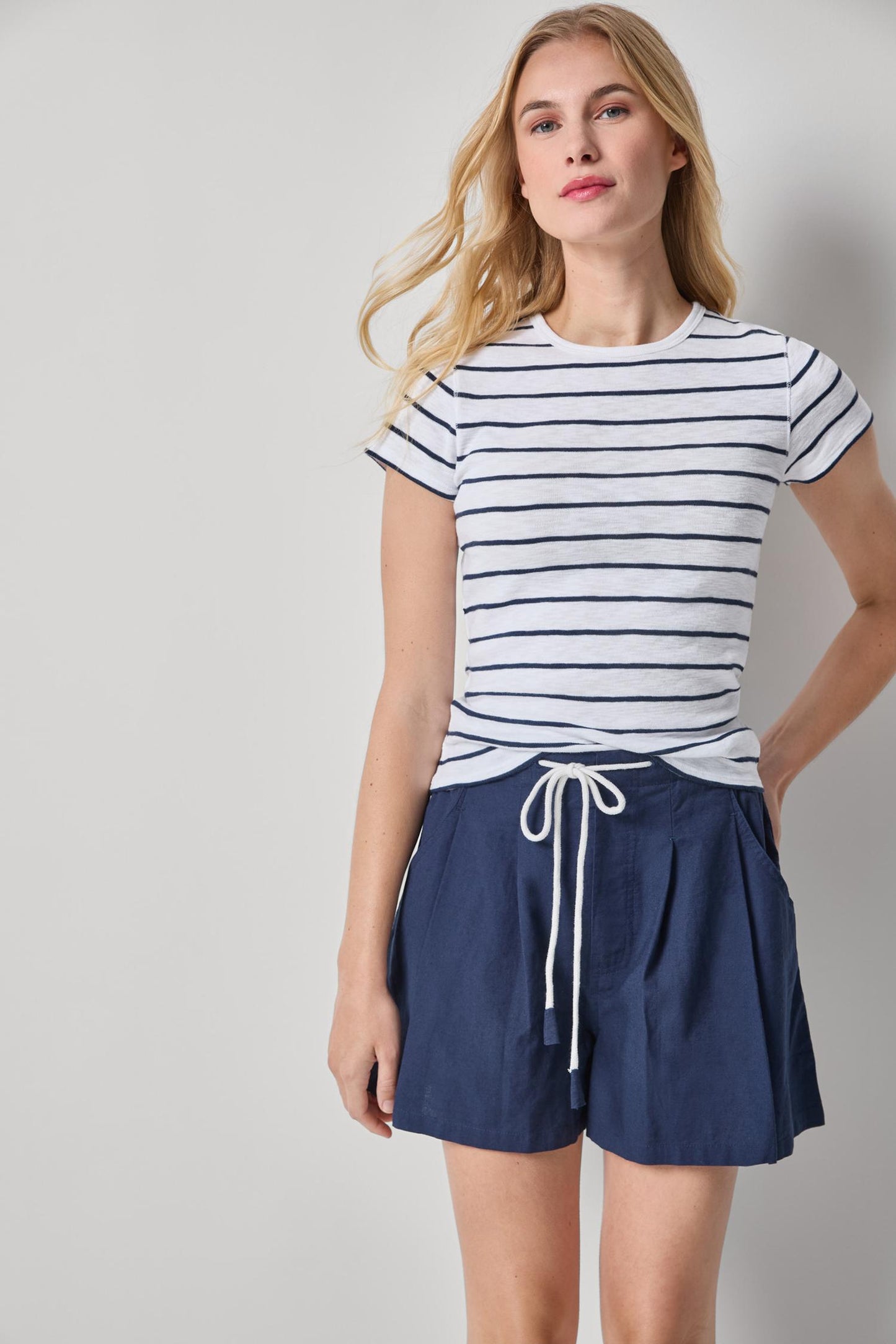 
                  
                    Lilla P | Striped Short Sleeve Top | 3415
                  
                