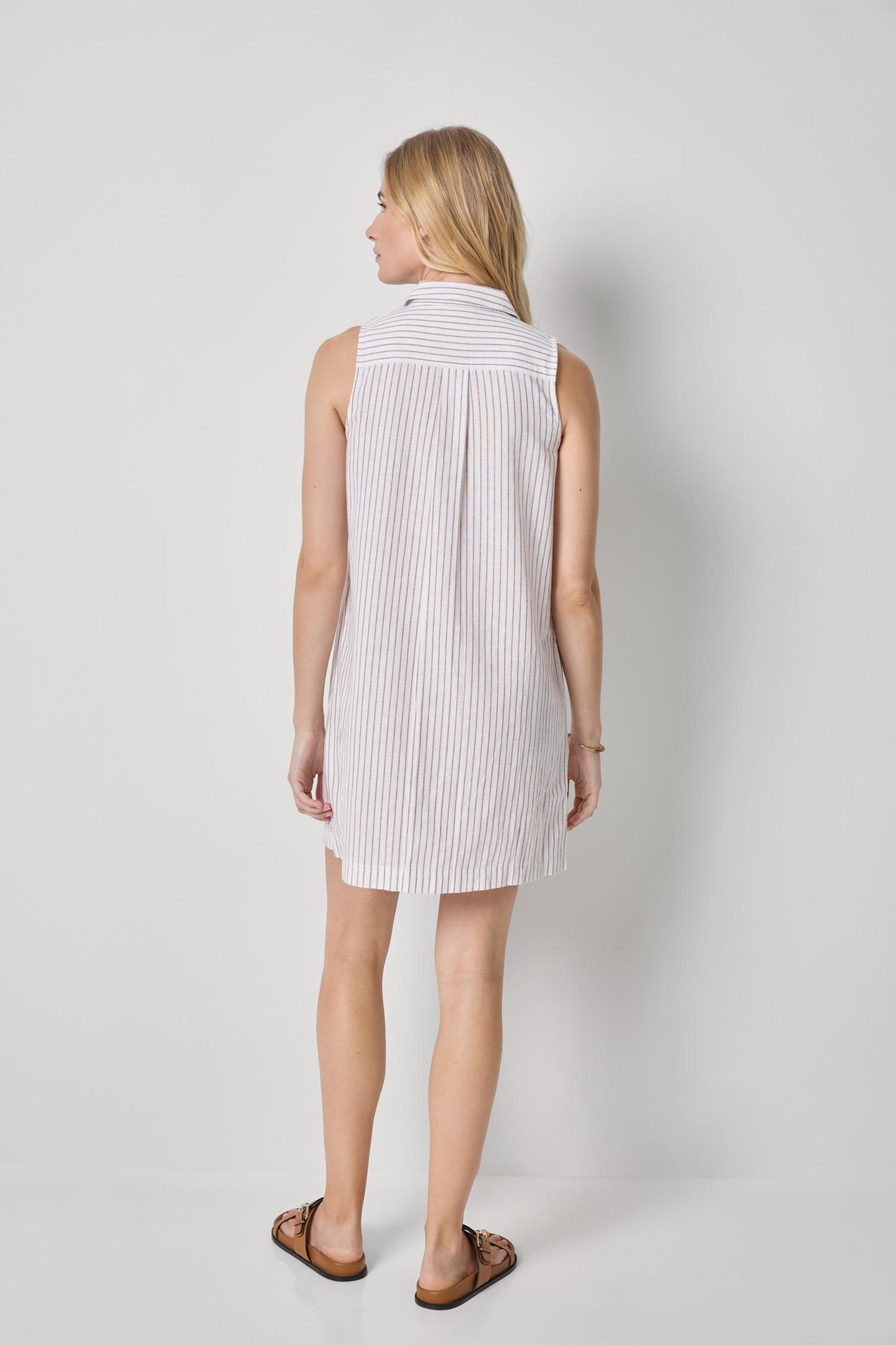 
                  
                    Lilla P | Striped Button Down Dress | 3437
                  
                
