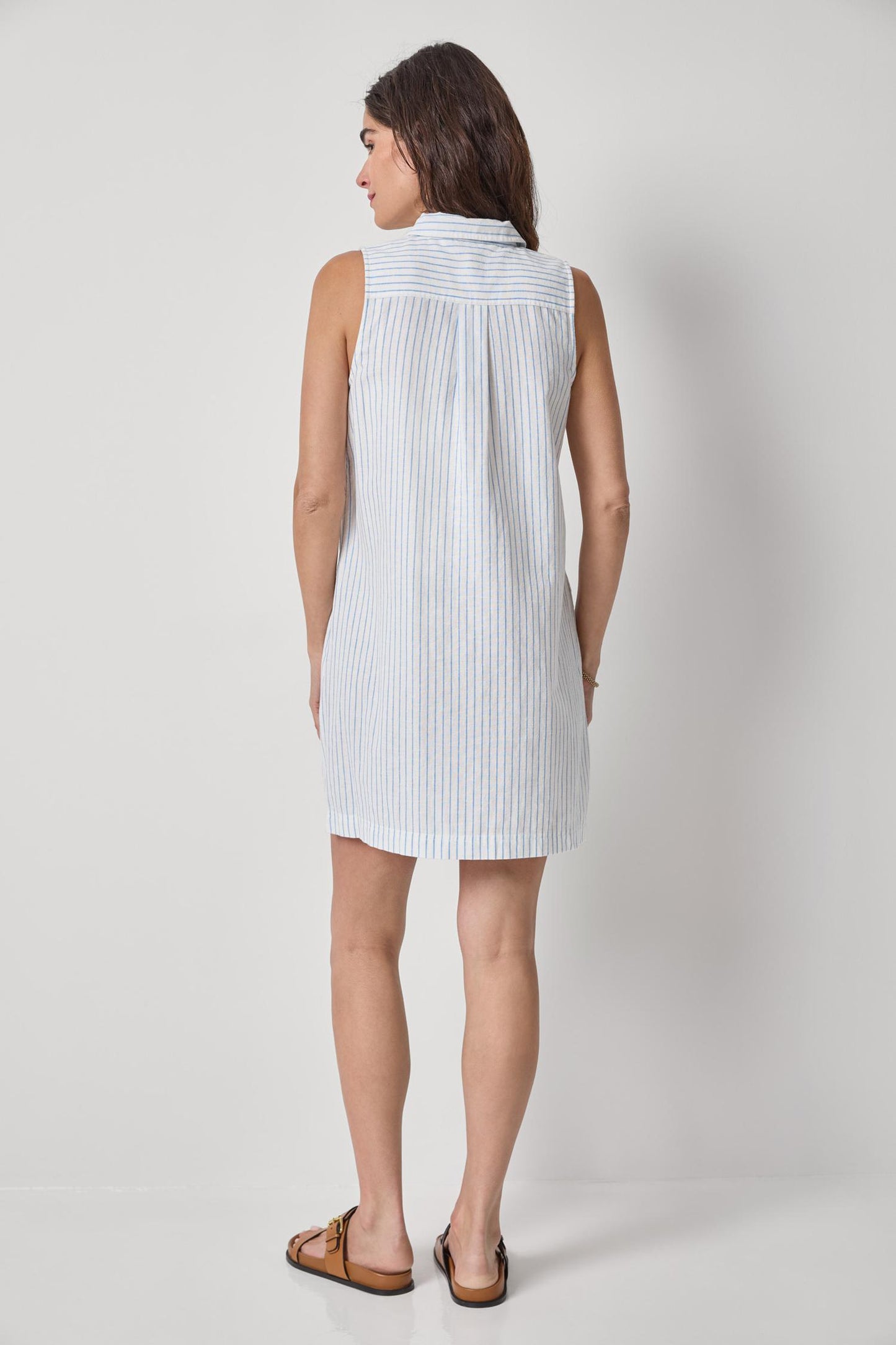 
                  
                    Lilla P | Striped Button Down Dress | 3437
                  
                