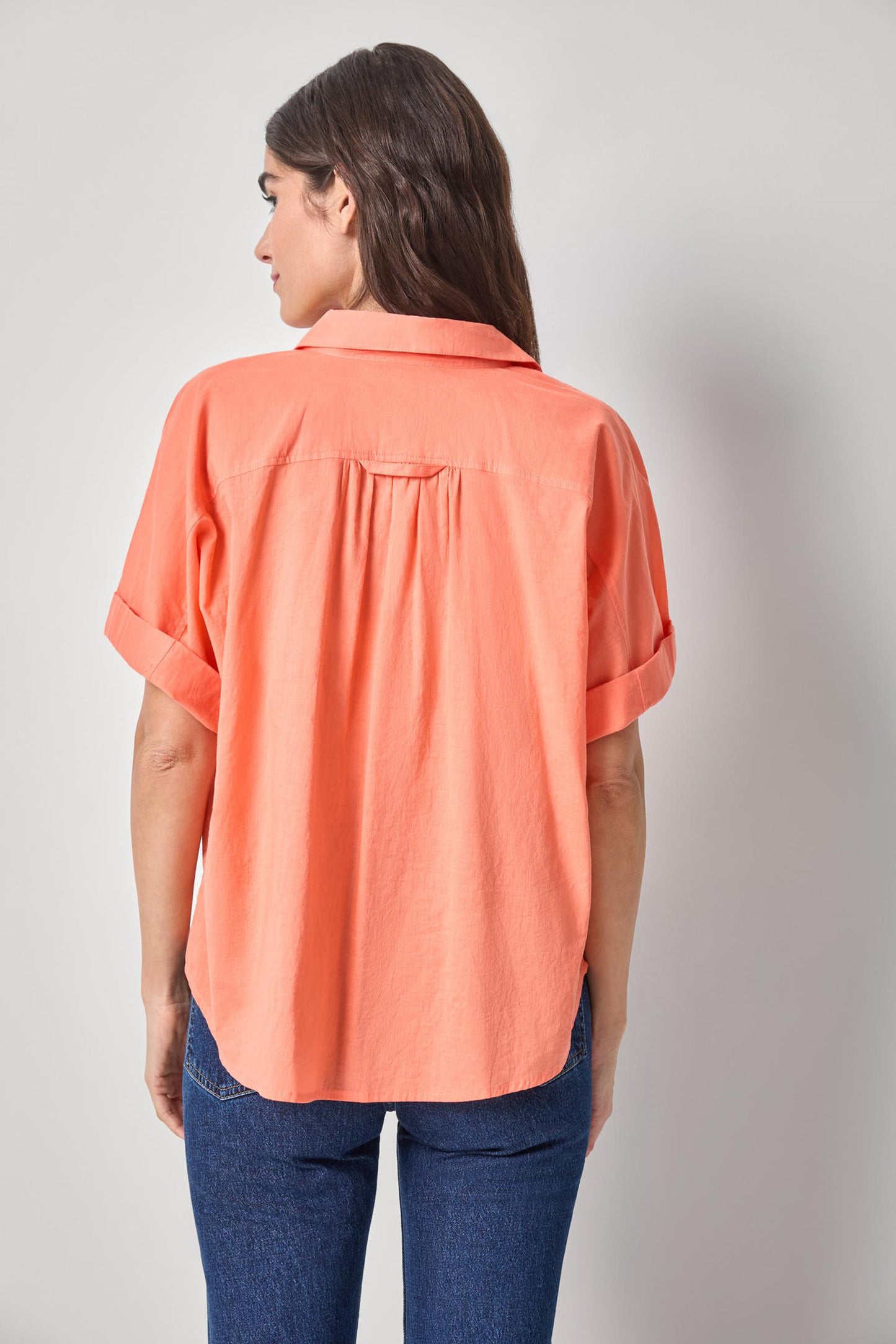 
                  
                    Lilla P | Elbow Sleeve Button Down | 3439
                  
                
