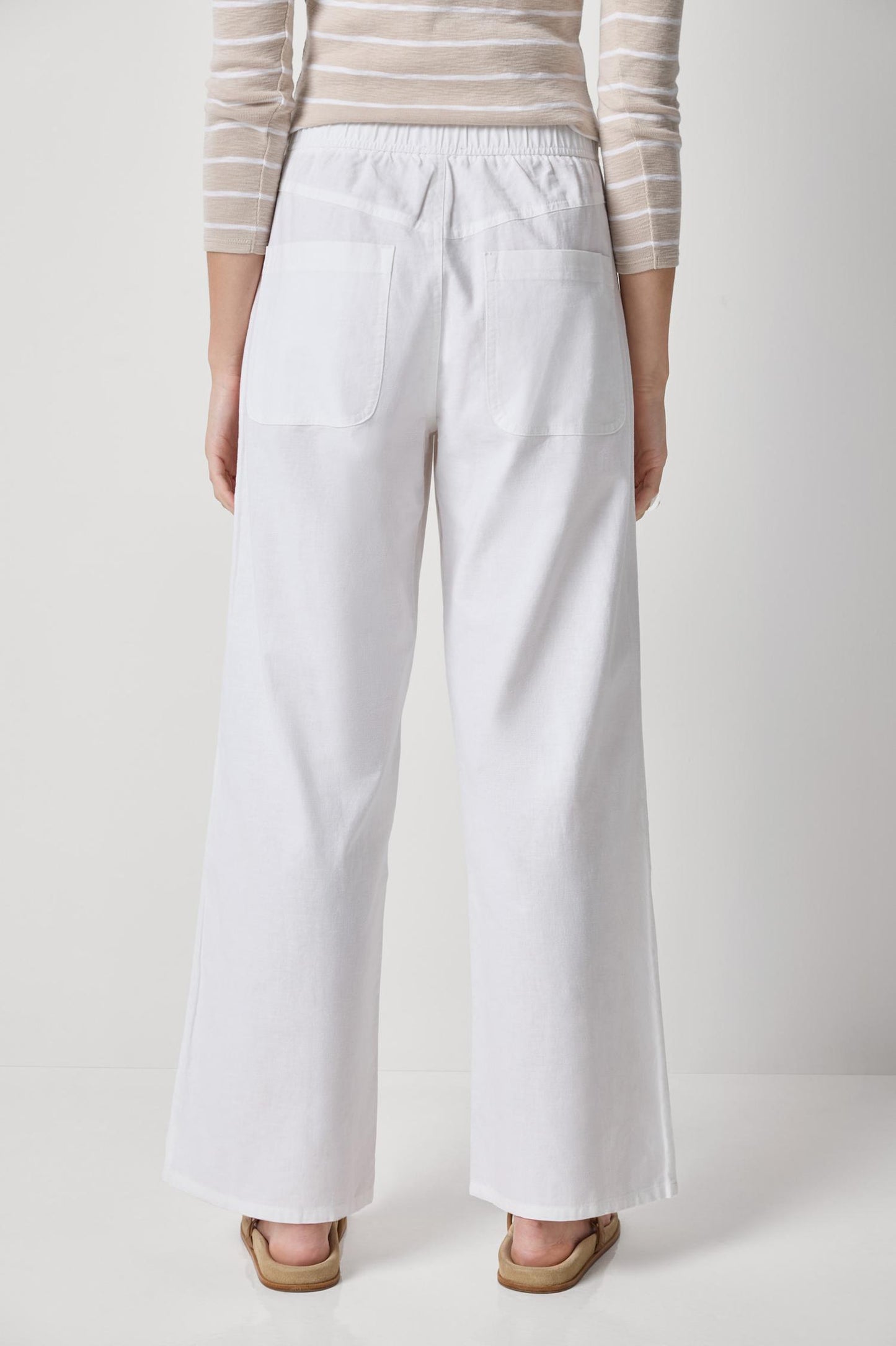 
                  
                    Lilla P | Linen Blend Pant | White
                  
                