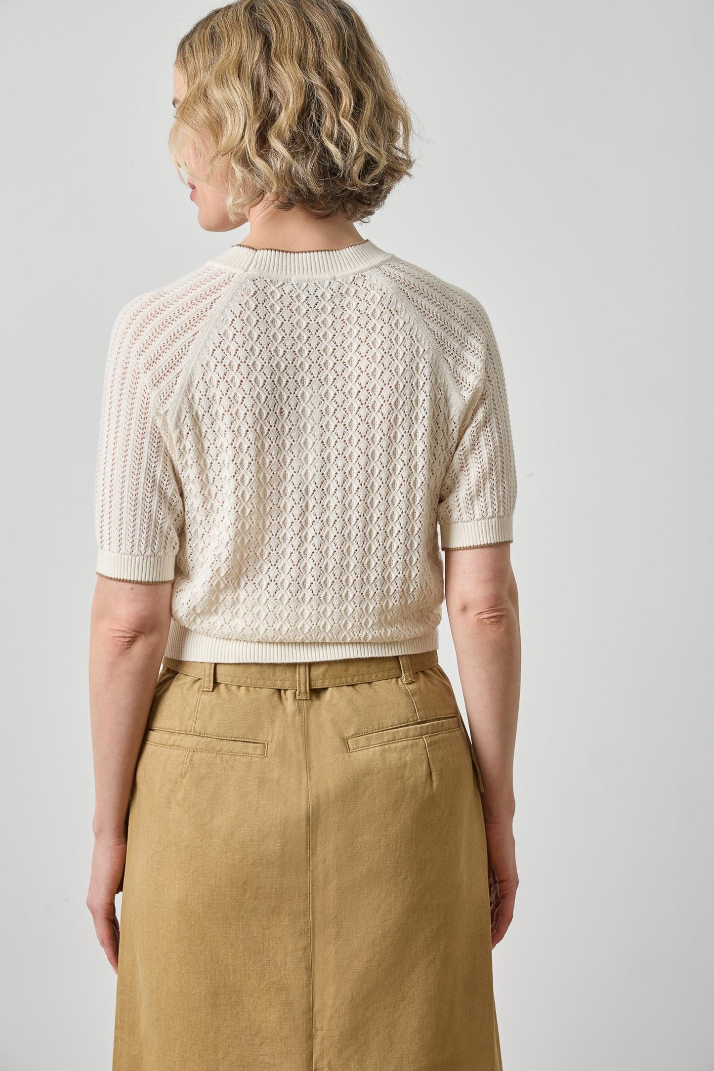 
                  
                    Lilla P | Mixed Stitch Crewneck Sweater | Ivory | 3497
                  
                