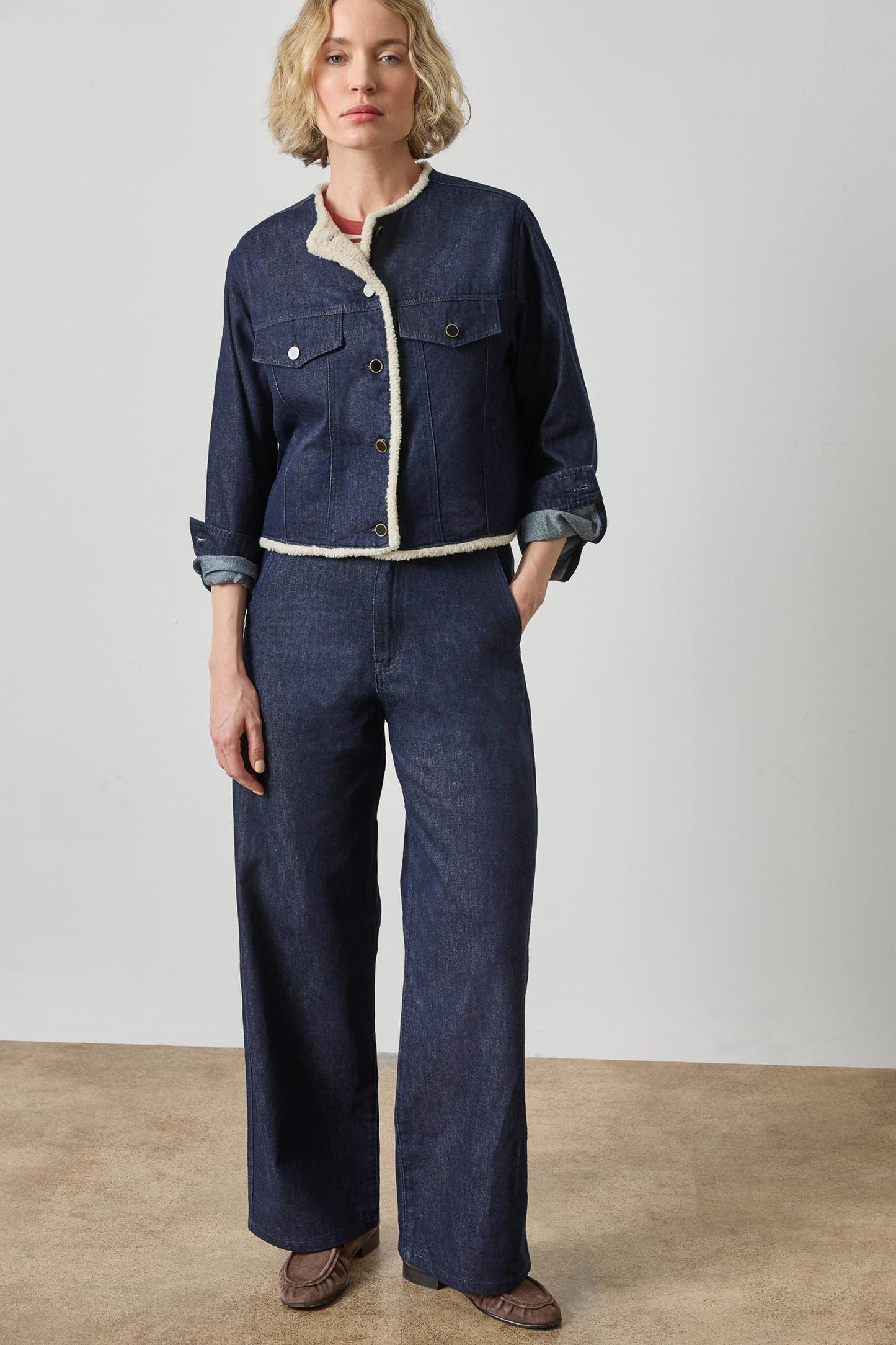 
                  
                    Lilla P | Sherpa Lined Jean Jacket | 3510
                  
                