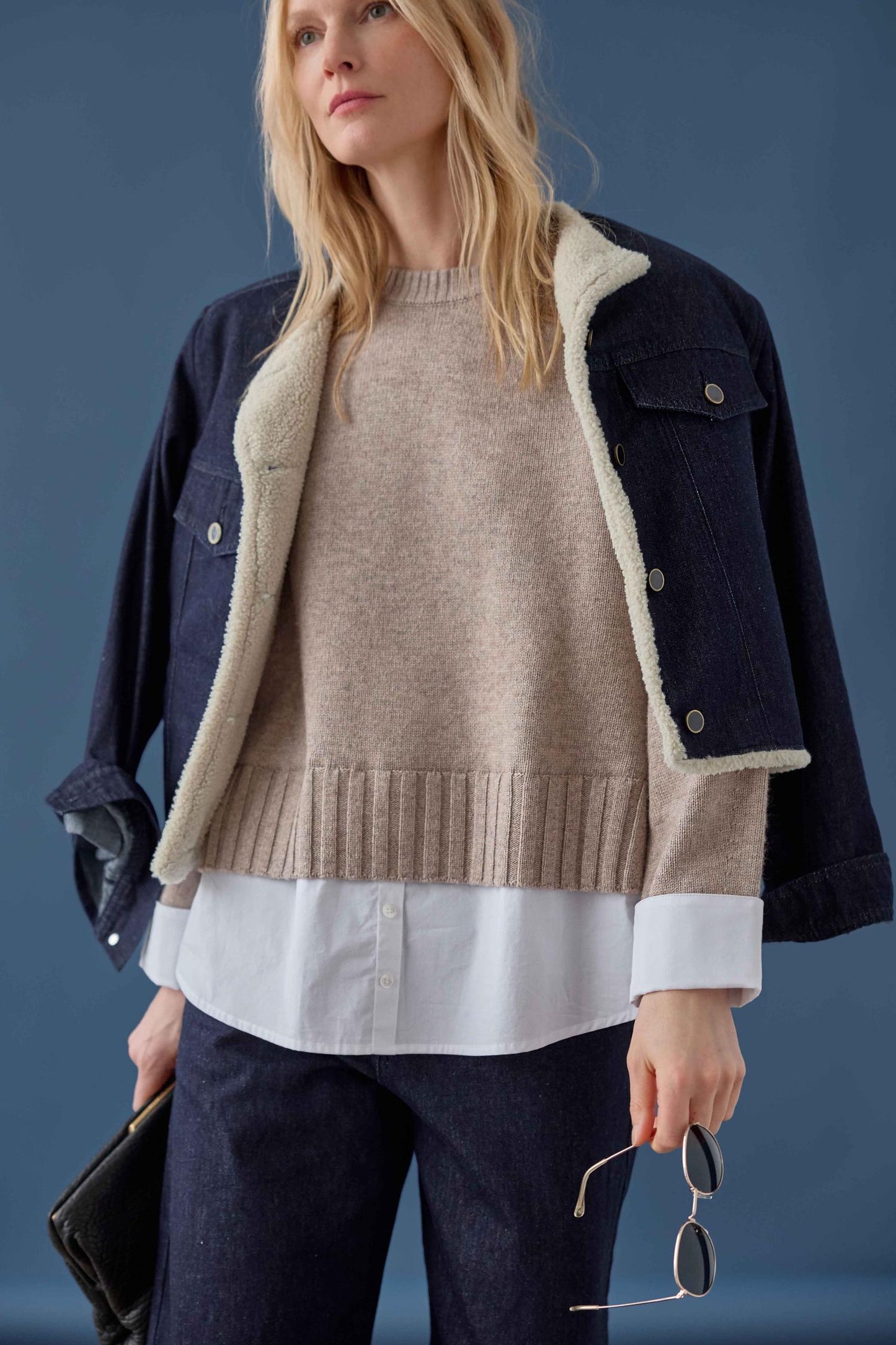 
                  
                    Lilla P | Sherpa Lined Jean Jacket | 3510
                  
                