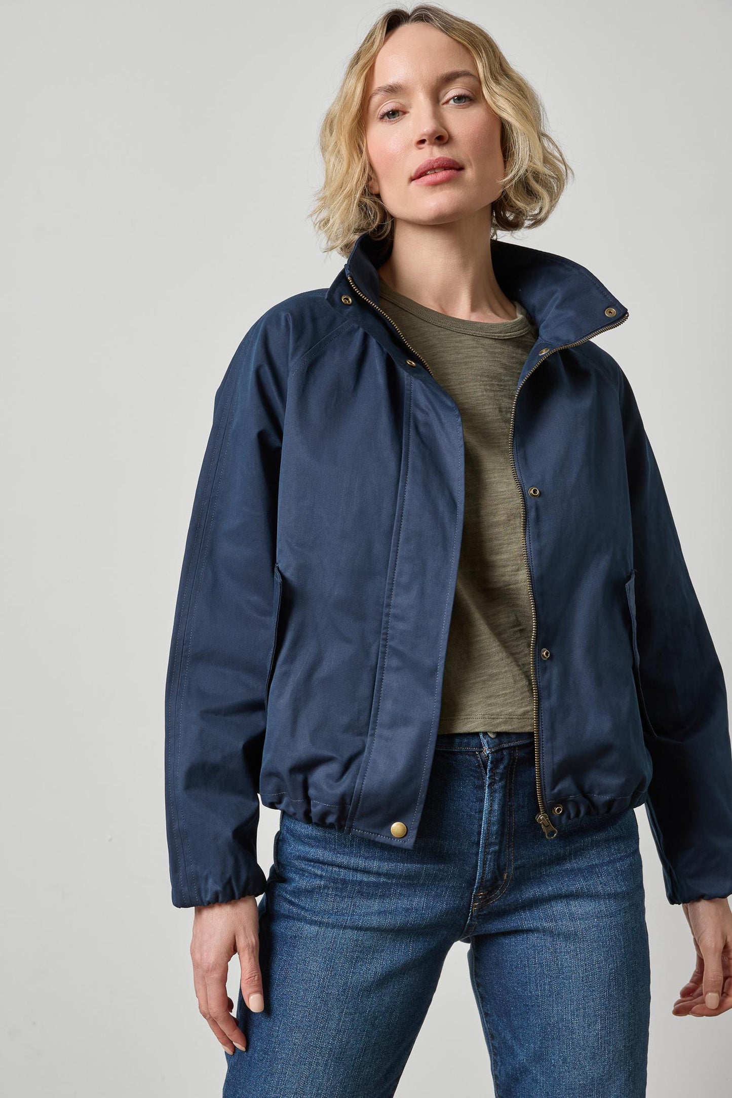 
                  
                    Lilla P | Raglan Bomber Jacket | Navy |3524
                  
                