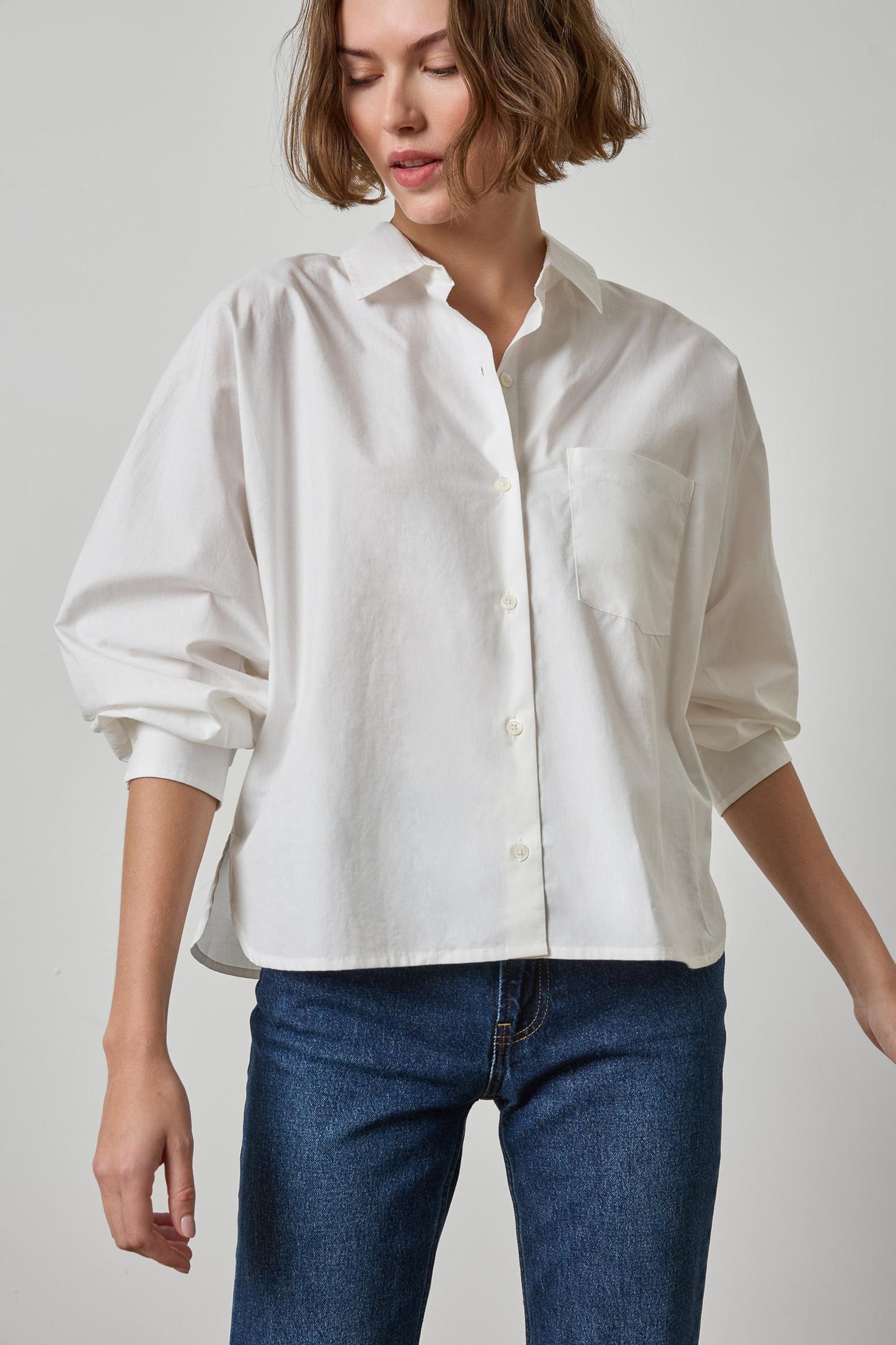 
                  
                    Lilla P | Dolman Sleeve Button Down Shirt | 3538
                  
                