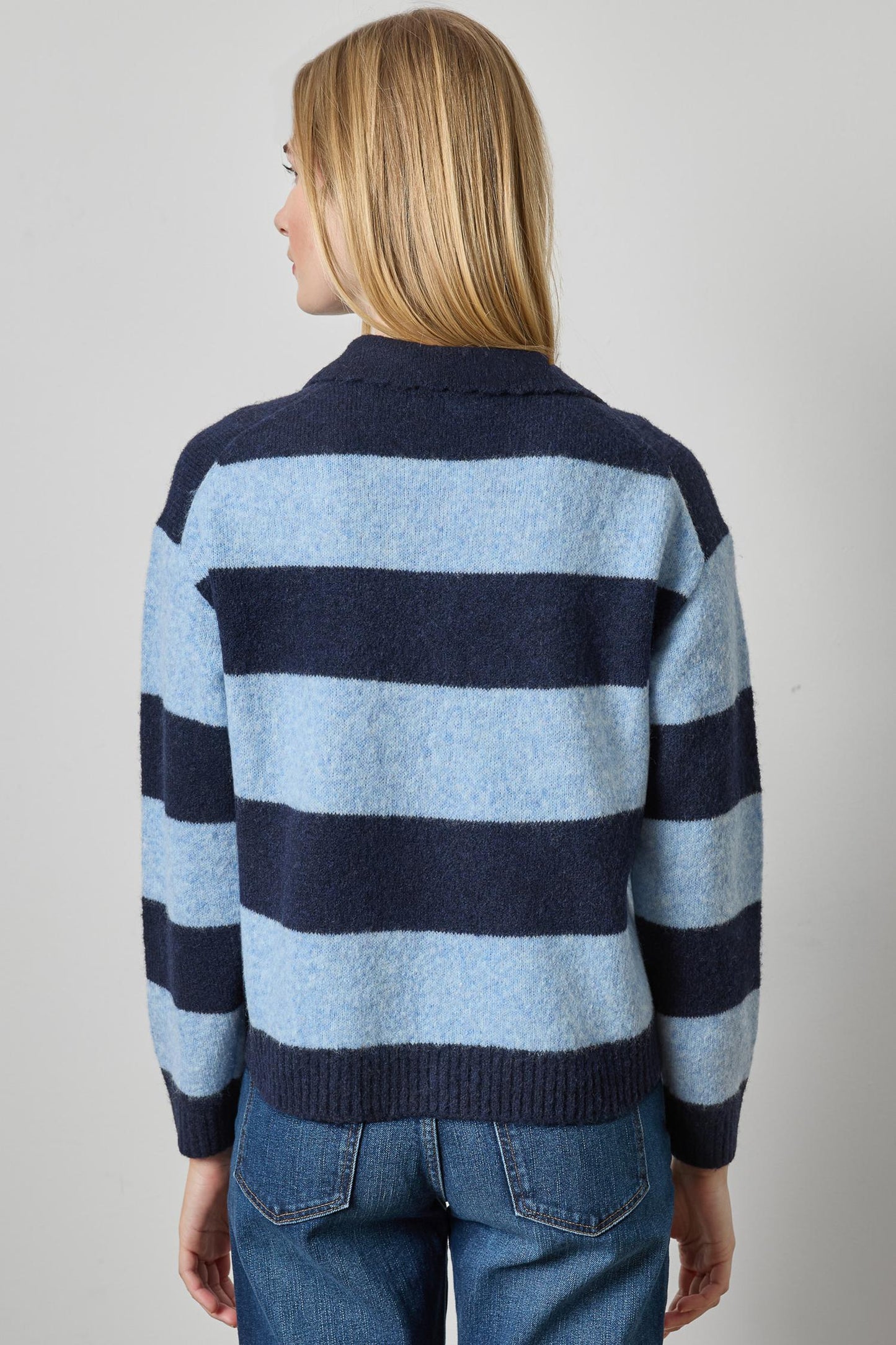 
                  
                    Lilla P | Striped Polo Sweater | 3604
                  
                