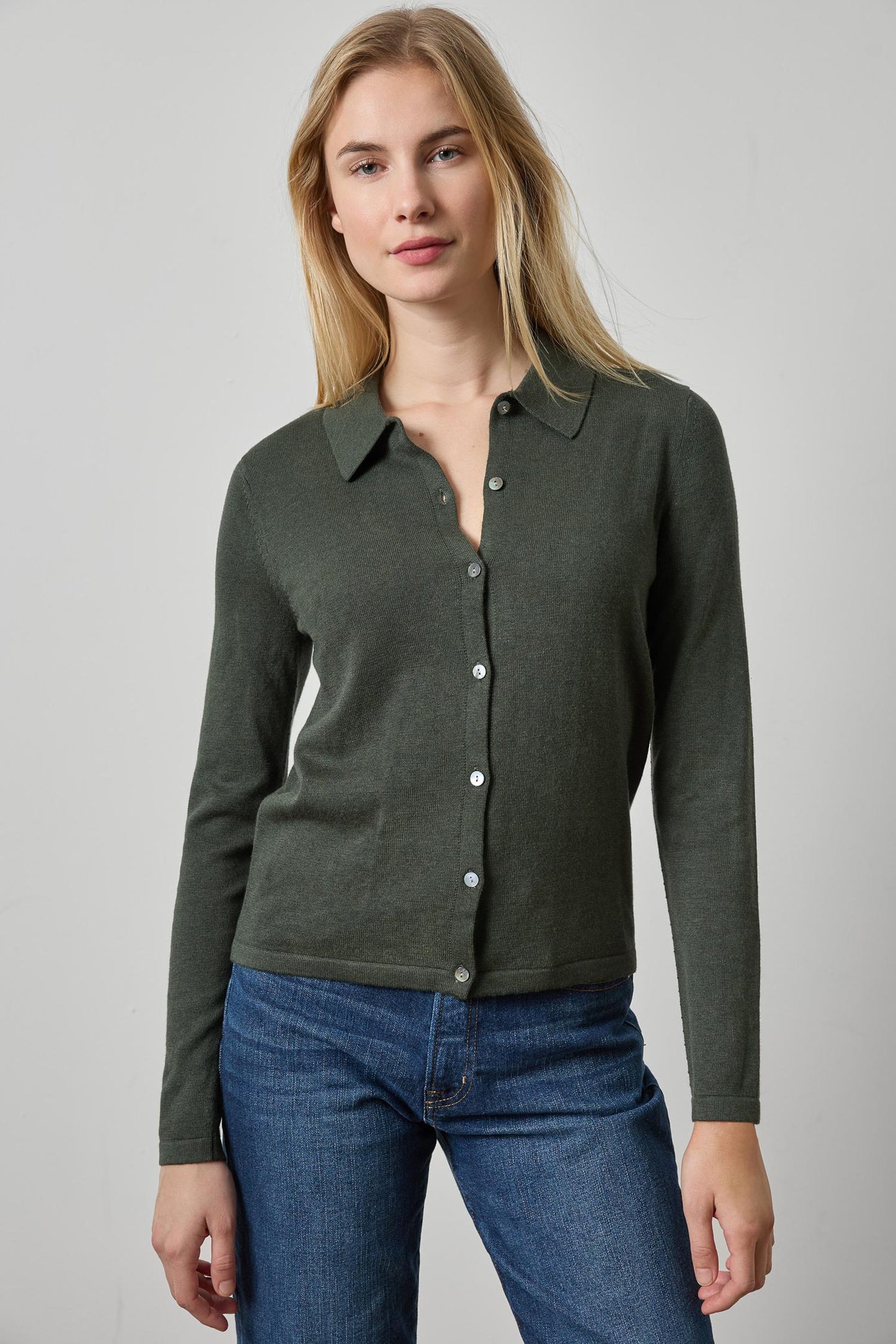 
                  
                    Lilla P | Collared Cardigan Sweater | 3612
                  
                