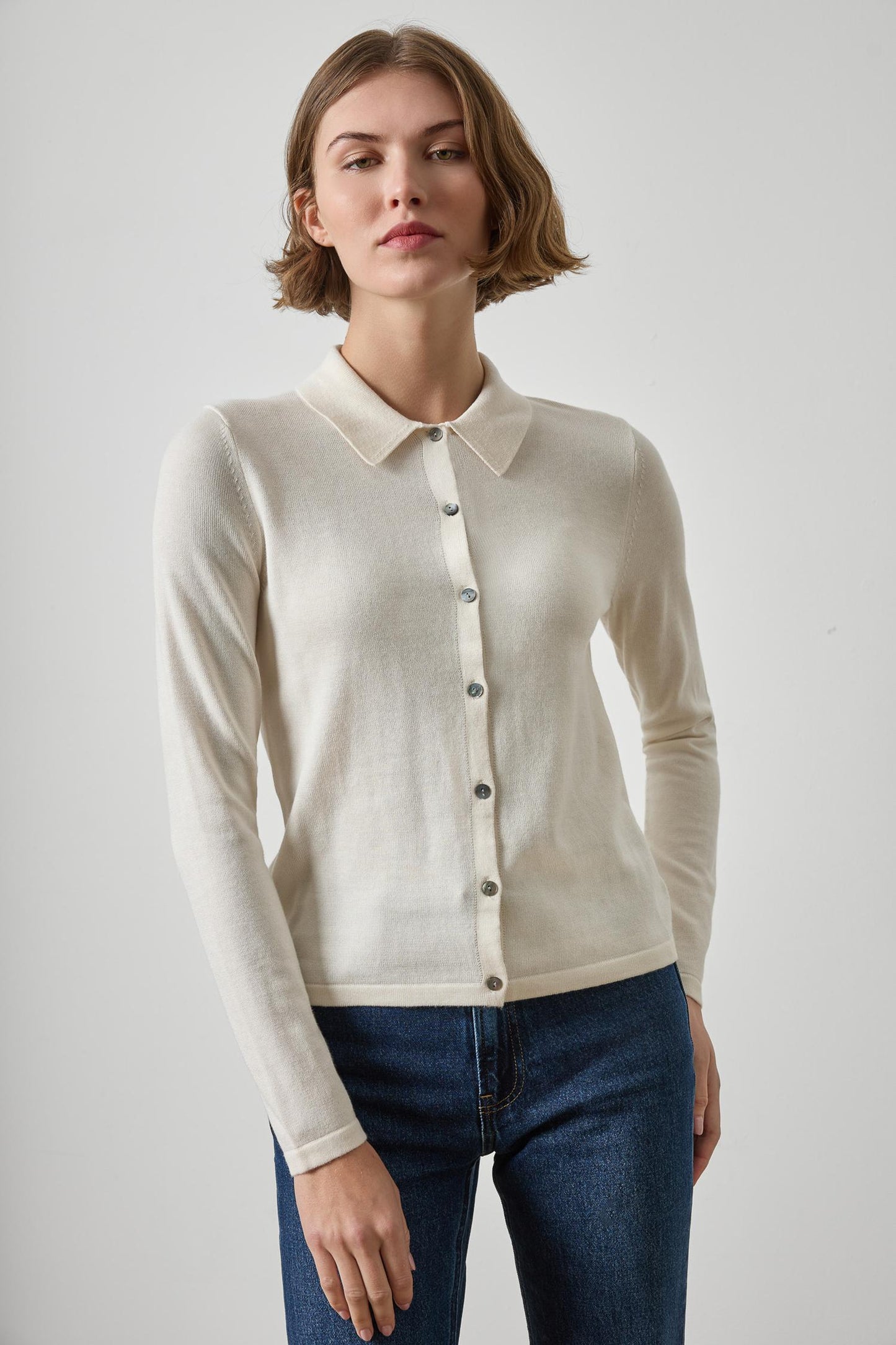 
                  
                    Lilla P | Collared Cardigan Sweater | 3612
                  
                