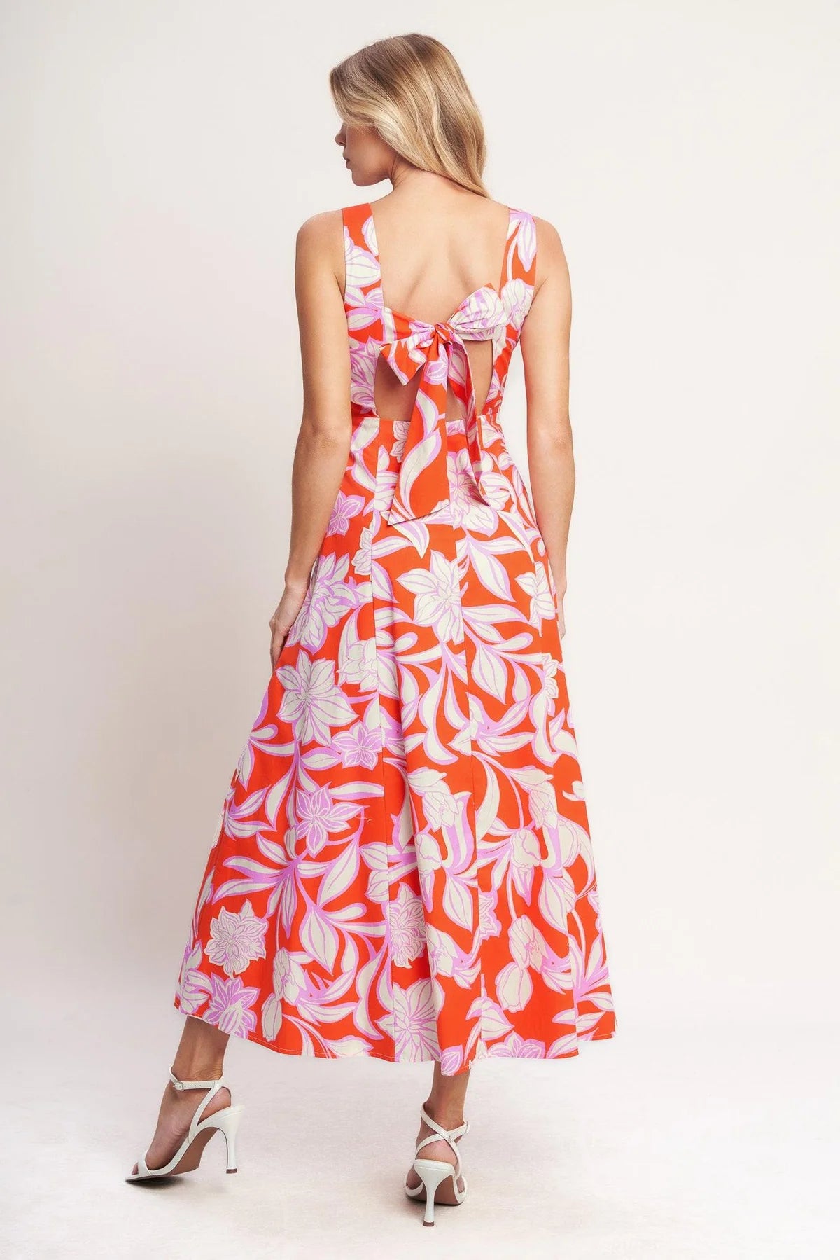 
                  
                    Flying Tomato | Woven Midi Dress | Burnt Orange
                  
                