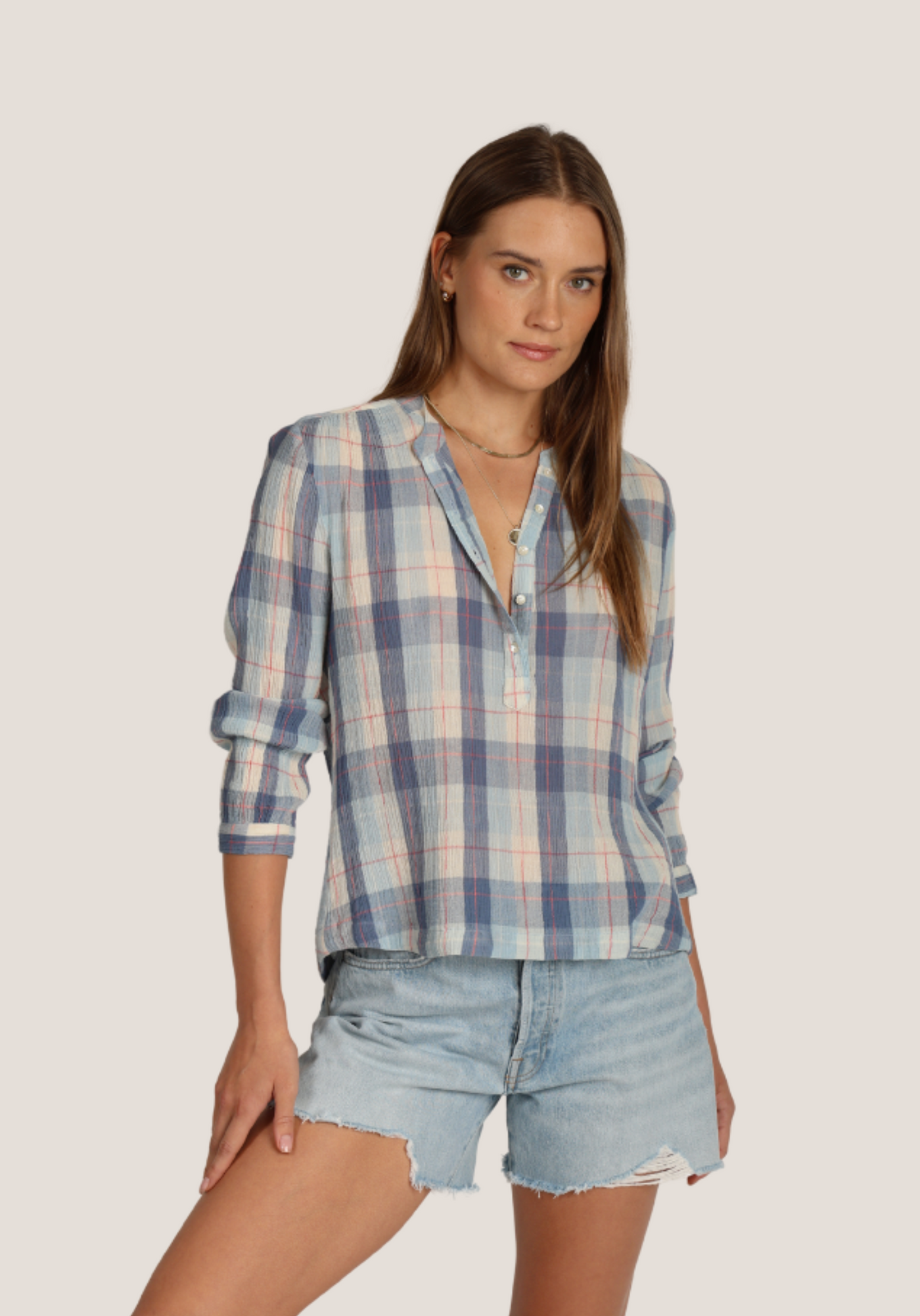 
                  
                    Dylan | Perfect plaid top
                  
                