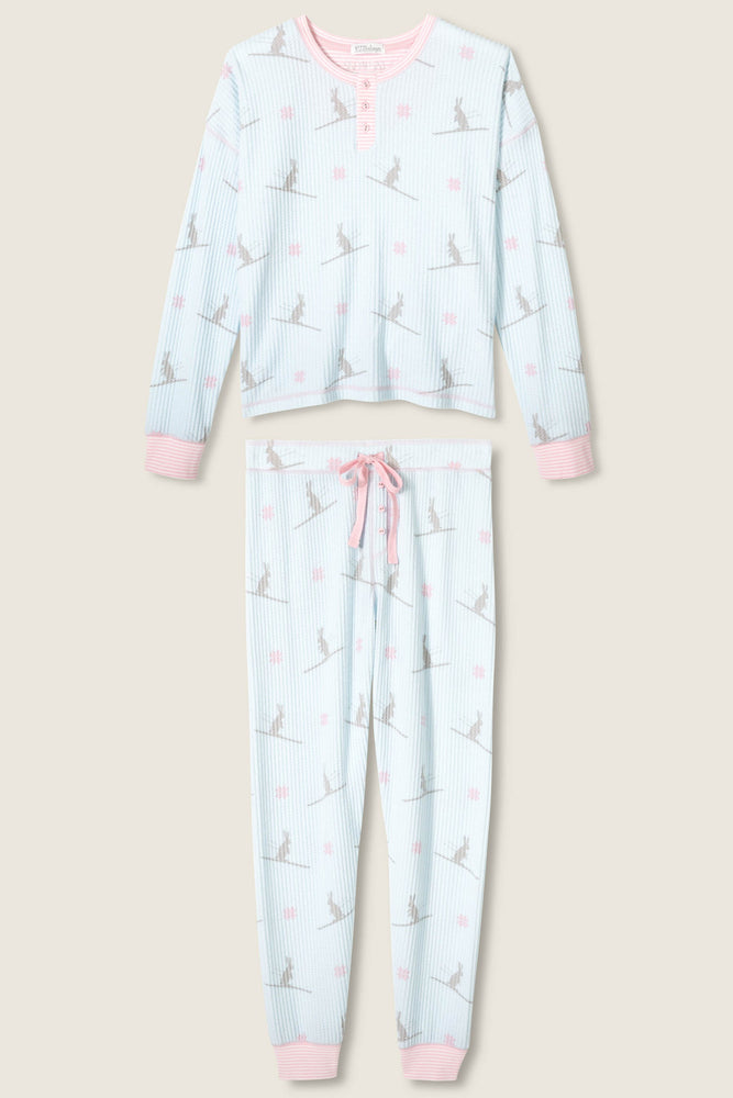 
                  
                    PJ Salvage | Ski Bunny Thermal PJs | Pale Blue
                  
                