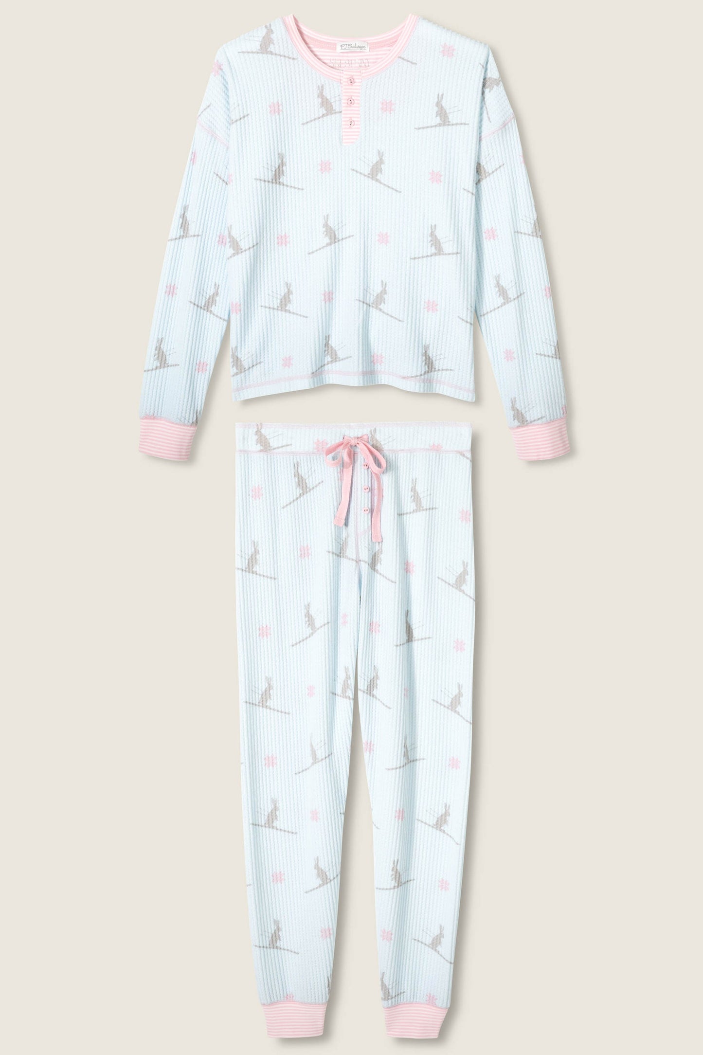 
                  
                    PJ Salvage | Ski Bunny Thermal PJs | Pale Blue
                  
                
