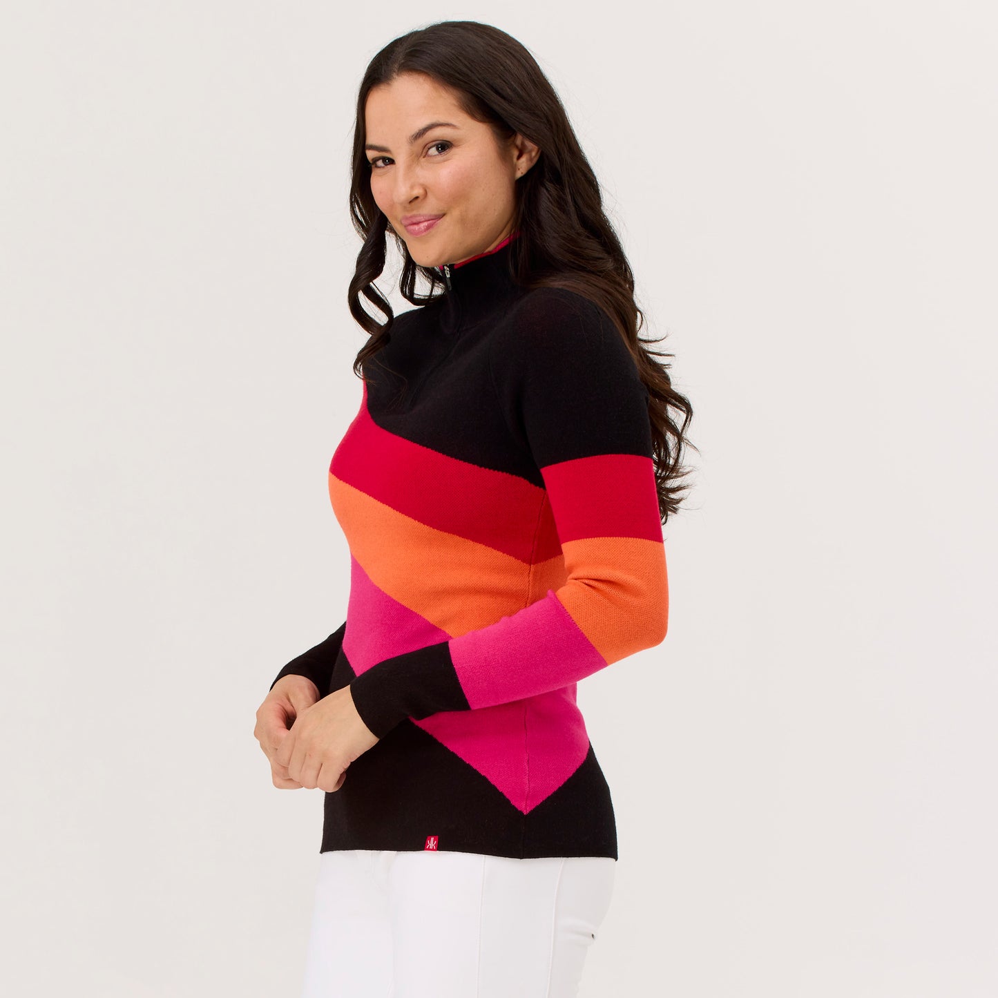 
                  
                    Krimson Klover | Riva Zip Neck | Black
                  
                